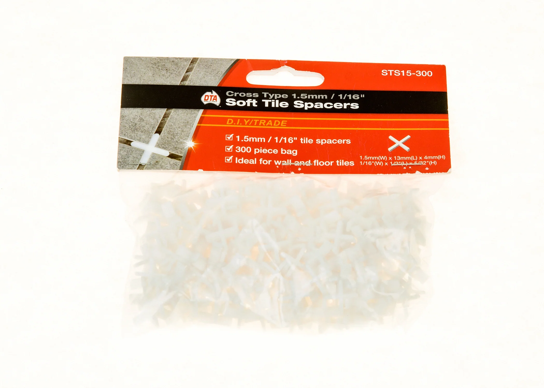 1/16" Soft Tile Spacers 300-Count - Image 2