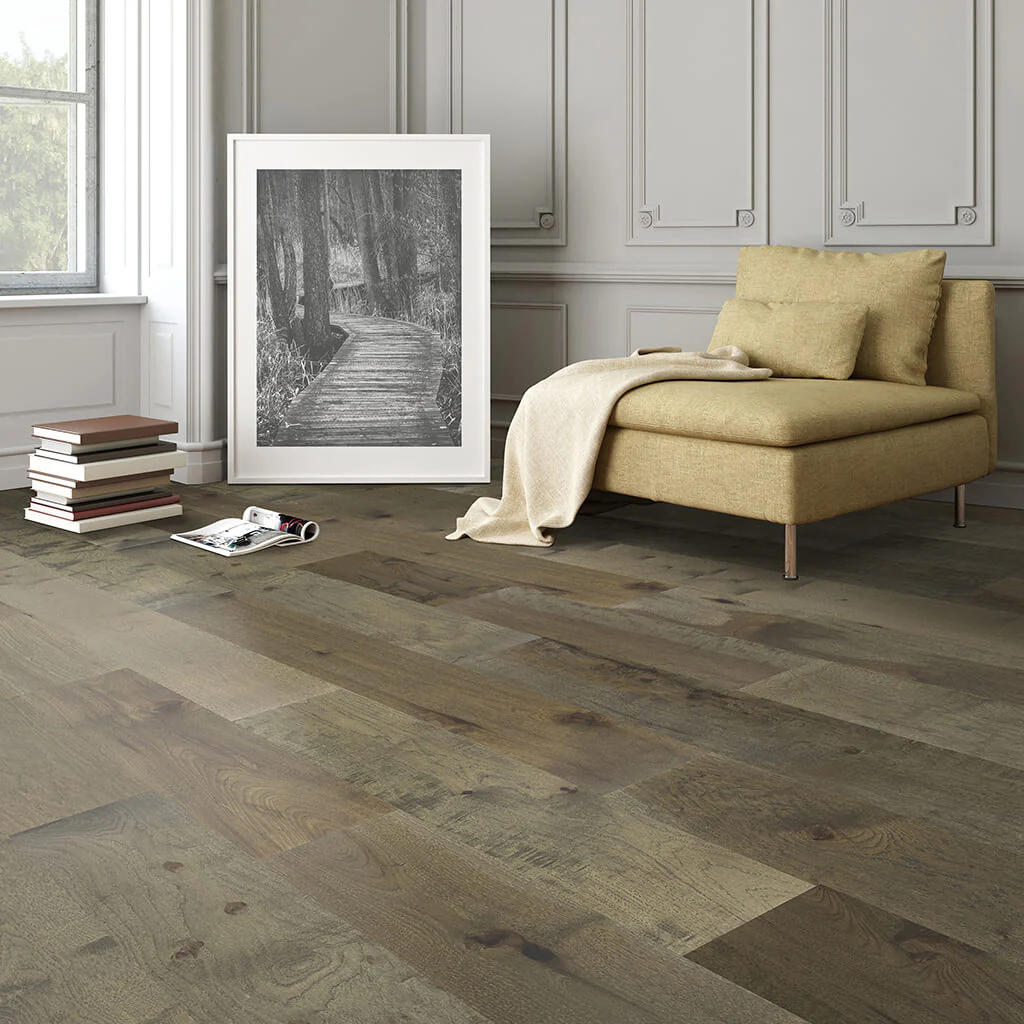 1/2 In Blue Ridge Hickory Prefinished Engineered Hardwood Flooring 7.4 In. Wide - Image 2