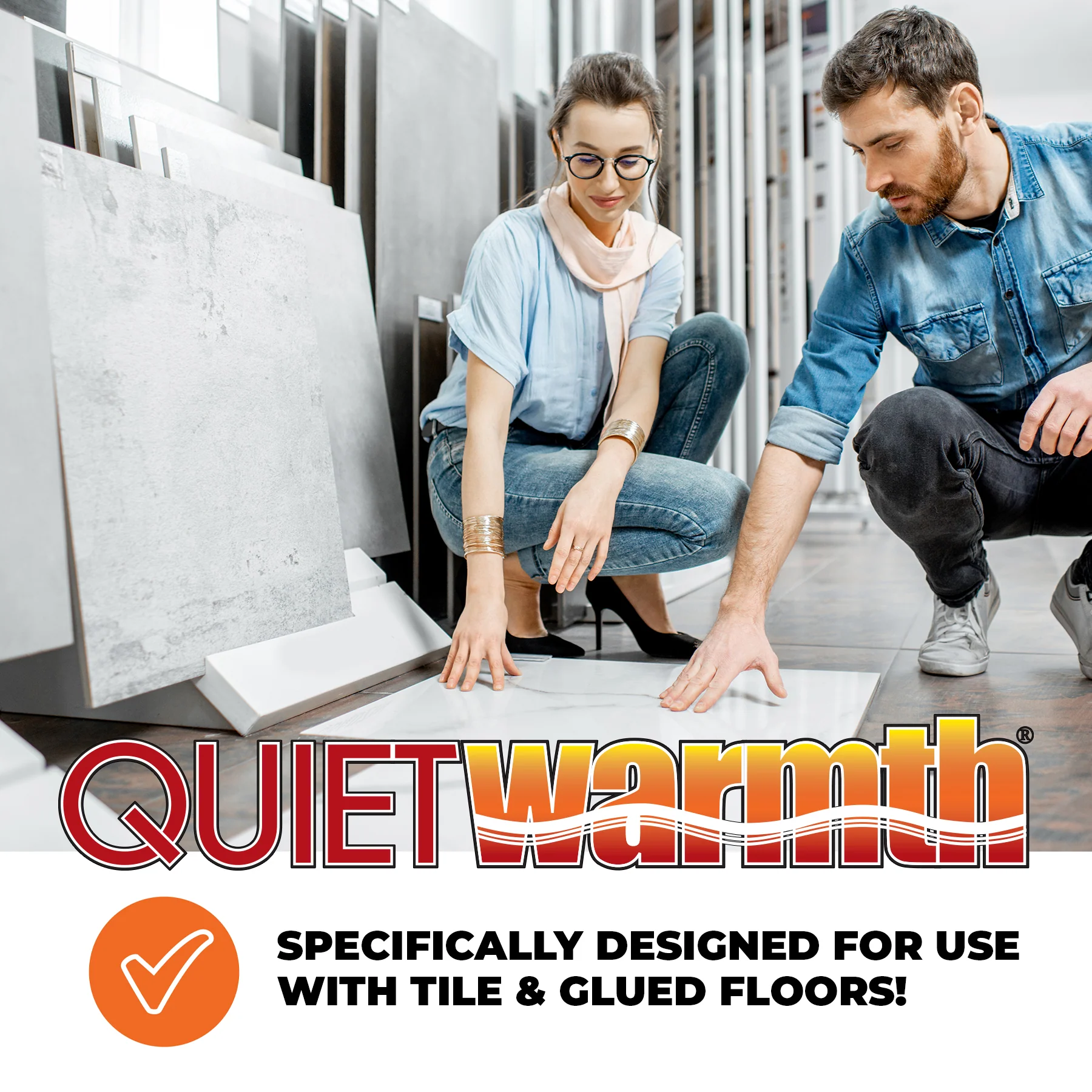 1.5 ft. W x 5 ft. L 120V Radiant Floor Heating System for Tile Flooring Peel and Stick Panel - Image 3