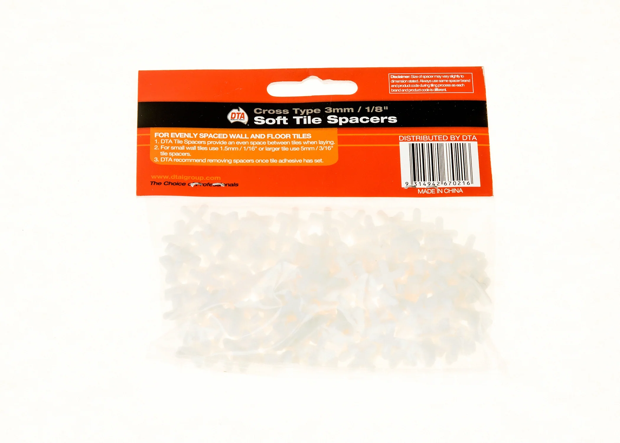 1/8" Soft Tile Spacers 150-Count - Image 2