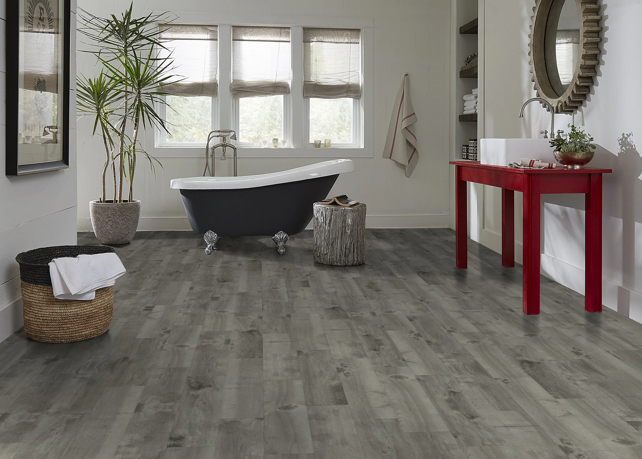 12mm Boylan Gray 72 Hour Water-Resistant Laminate Flooring 8 in. Wide x 47.638 in. Long - As-Is - Stack Out - 462.26 Sq. Ft. - Image 2