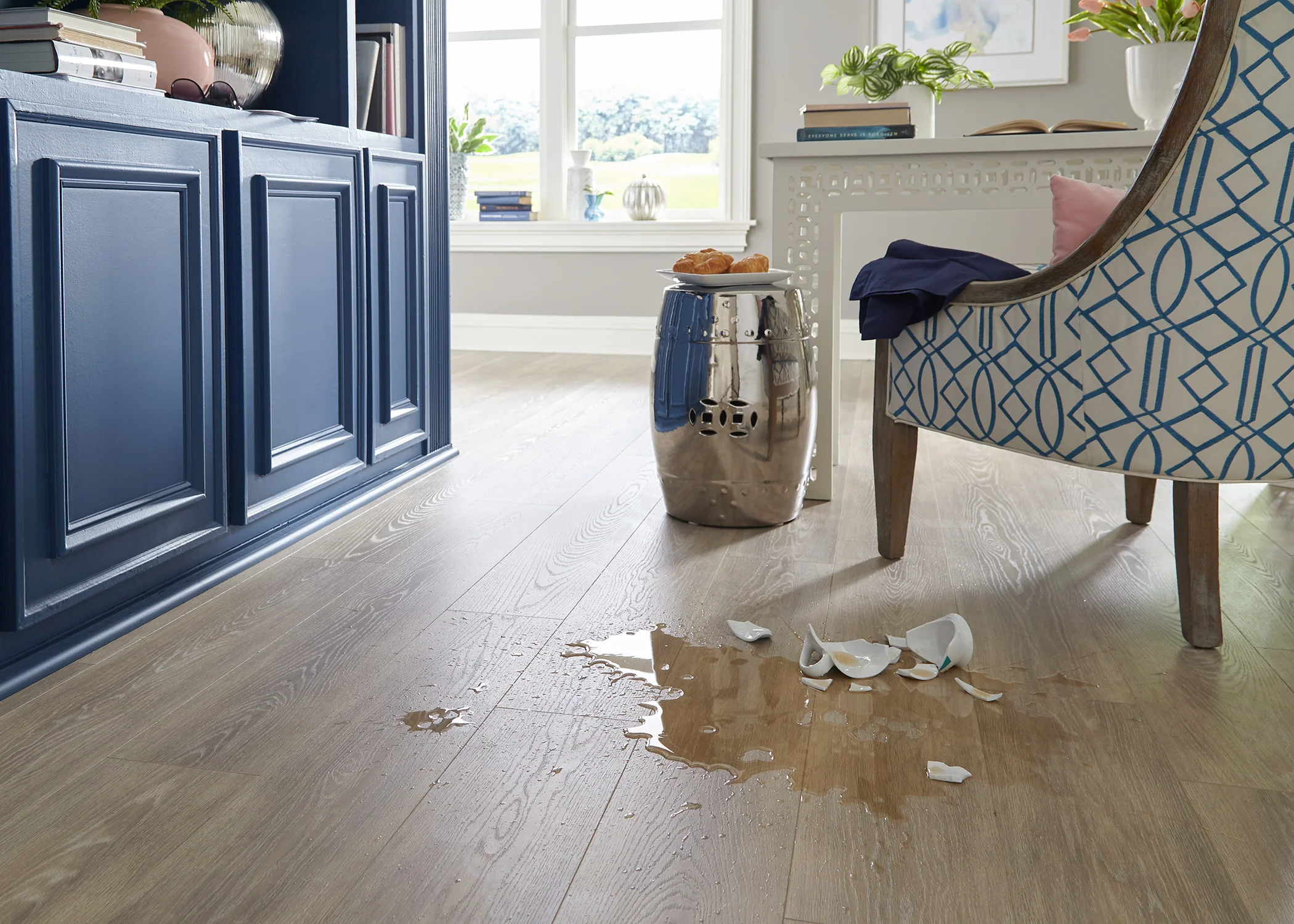 12mm Capistrano Beach Oak Water-Resistant Laminate Flooring - Sample - Image 3