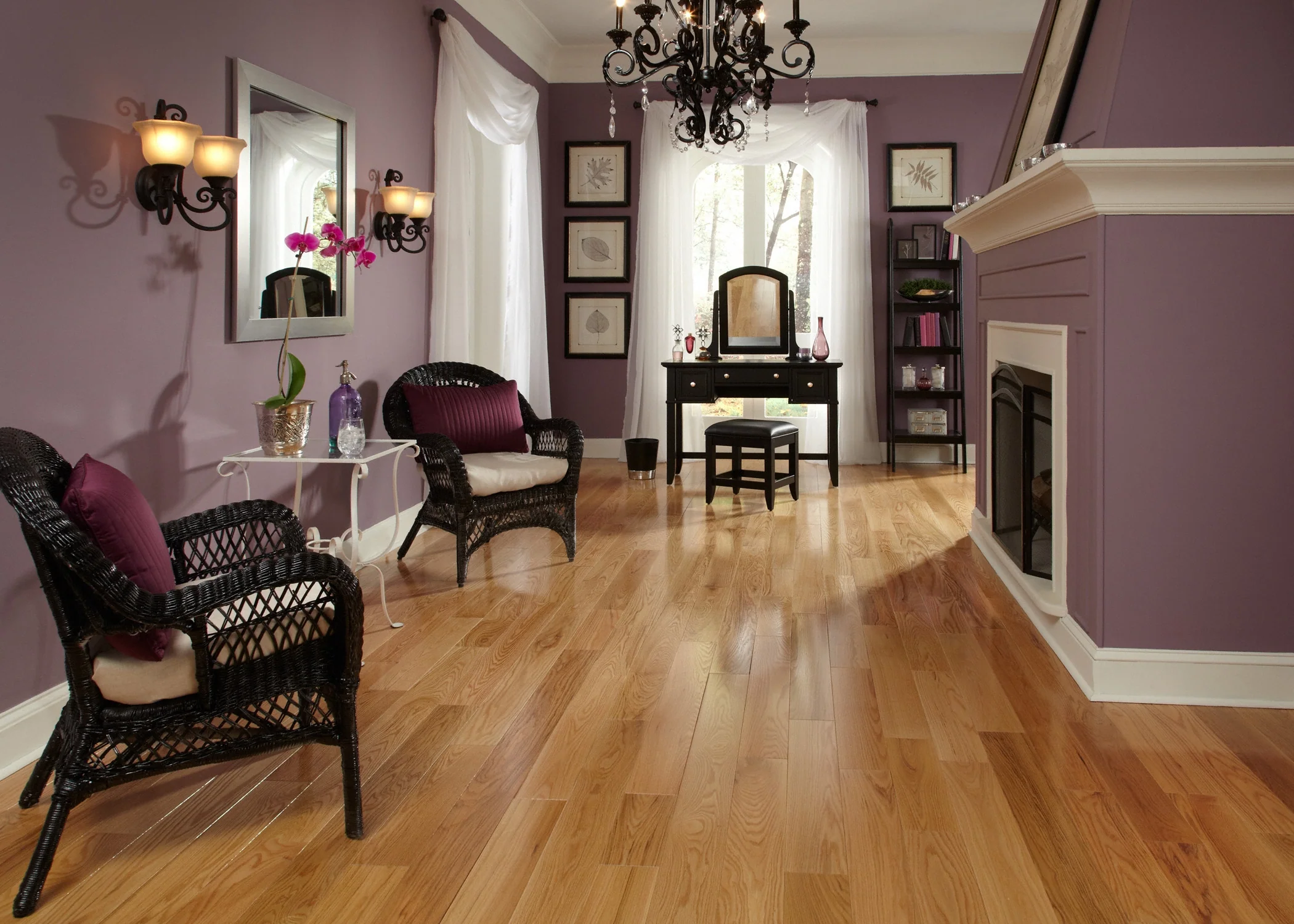 3/4 in. Red Oak Character Solid Hardwood - Sample - Image 2