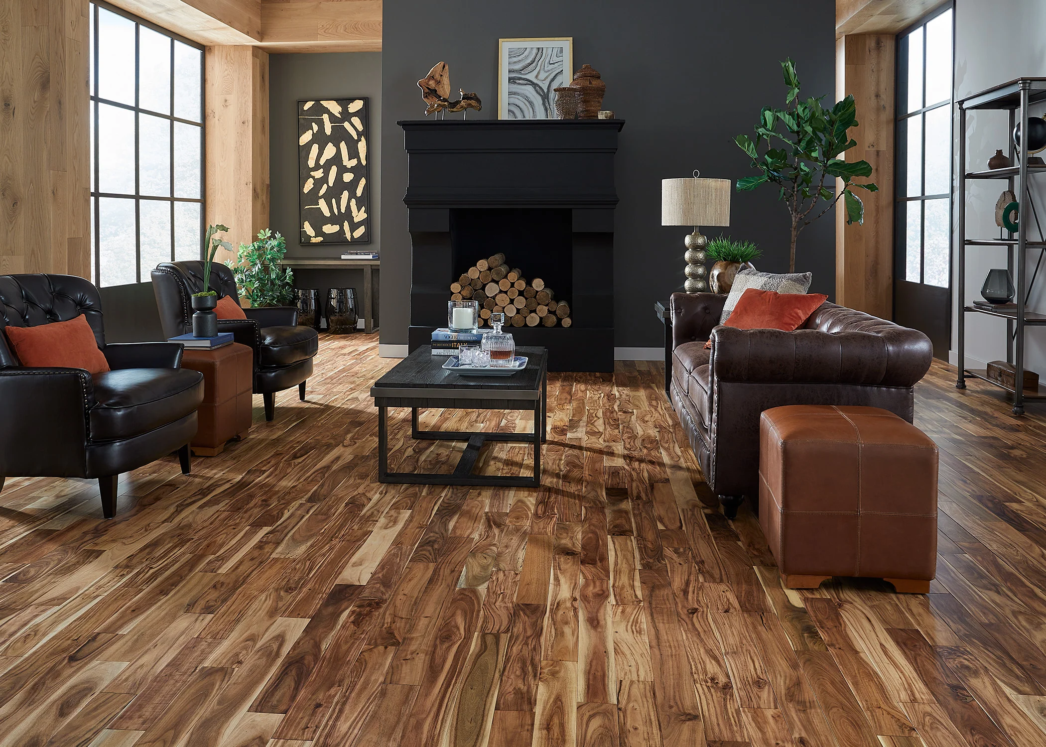 3/4 in. Tobacco Road Acacia Solid Hardwood Flooring - Sample - Image 2