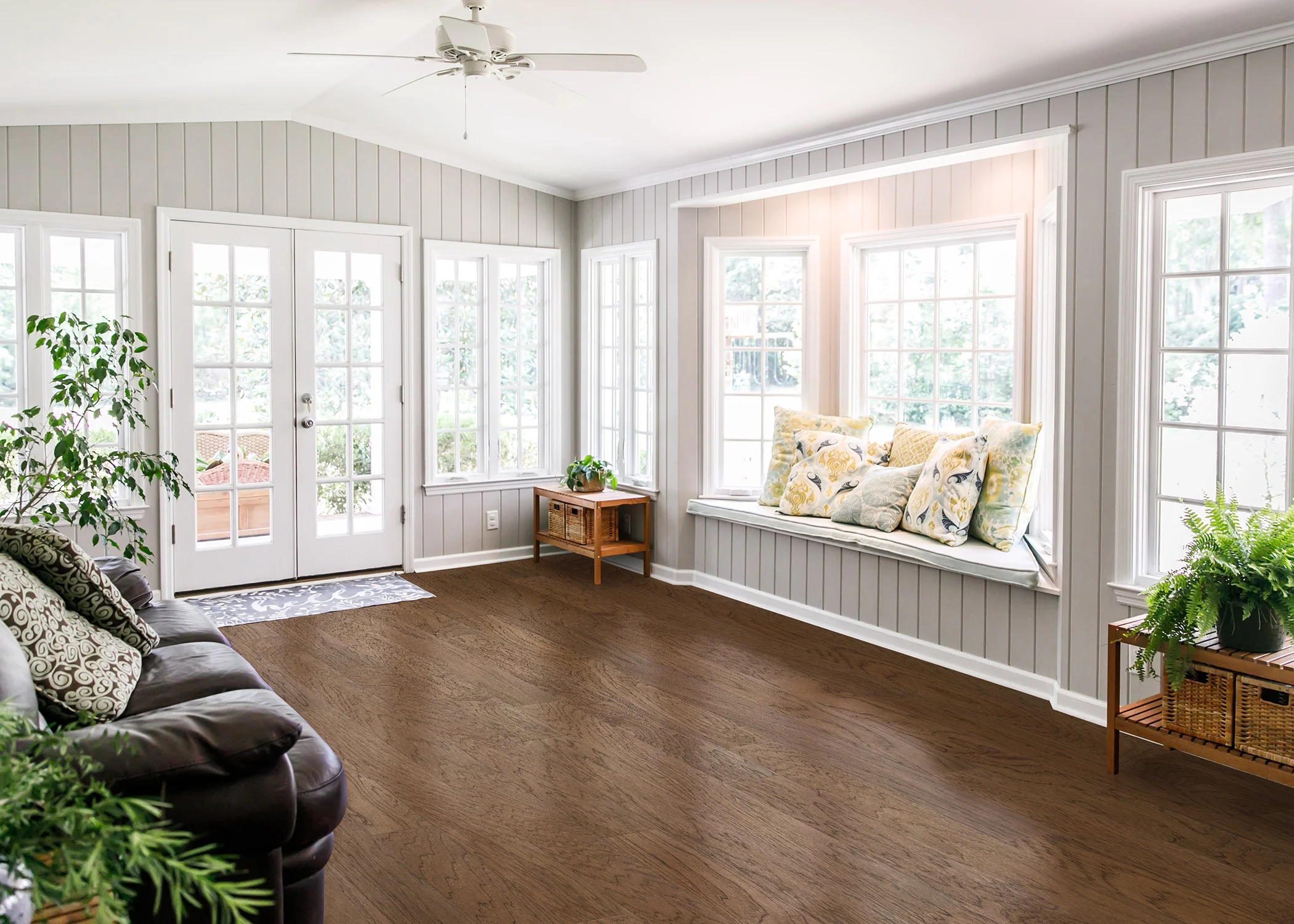 3/8 in. Abilene Hickory Quick Click Engineered Hardwood Flooring 4.75 in. Wide - As-Is - Stack Out - 297 Sq. Ft. - Image 2