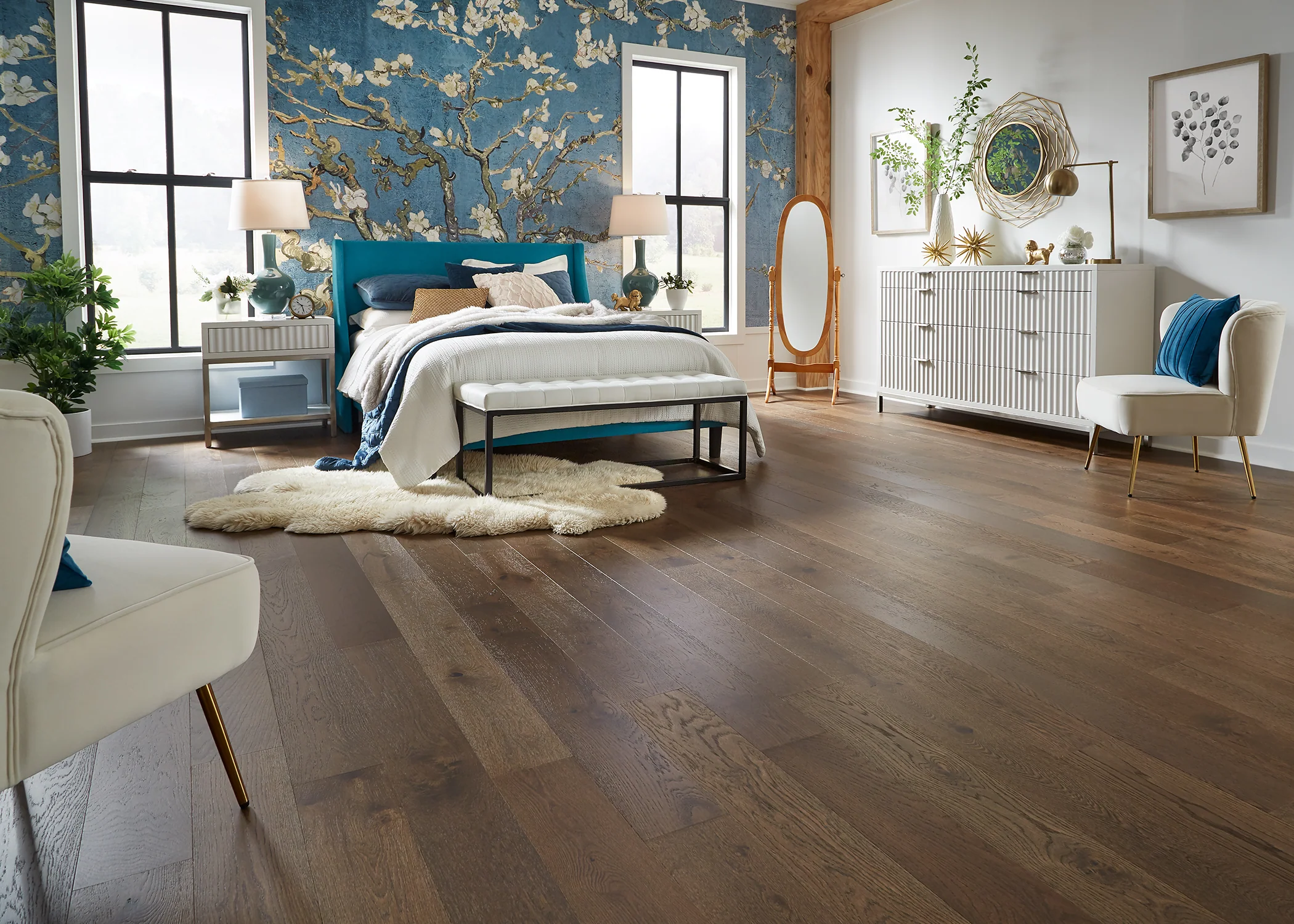 3/8 in. Big Horn Oak Distressed Engineered Hardwood Flooring - Sample - Image 2