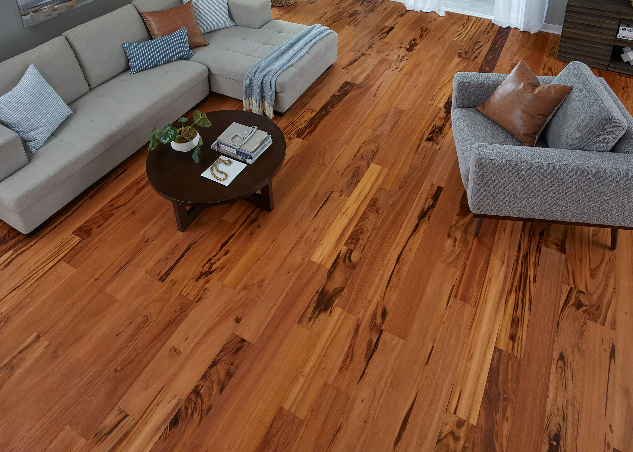3/8 in. Brazilian Koa Prefinished Engineered Hardwood Flooring 3.25 in. Wide - Image 2