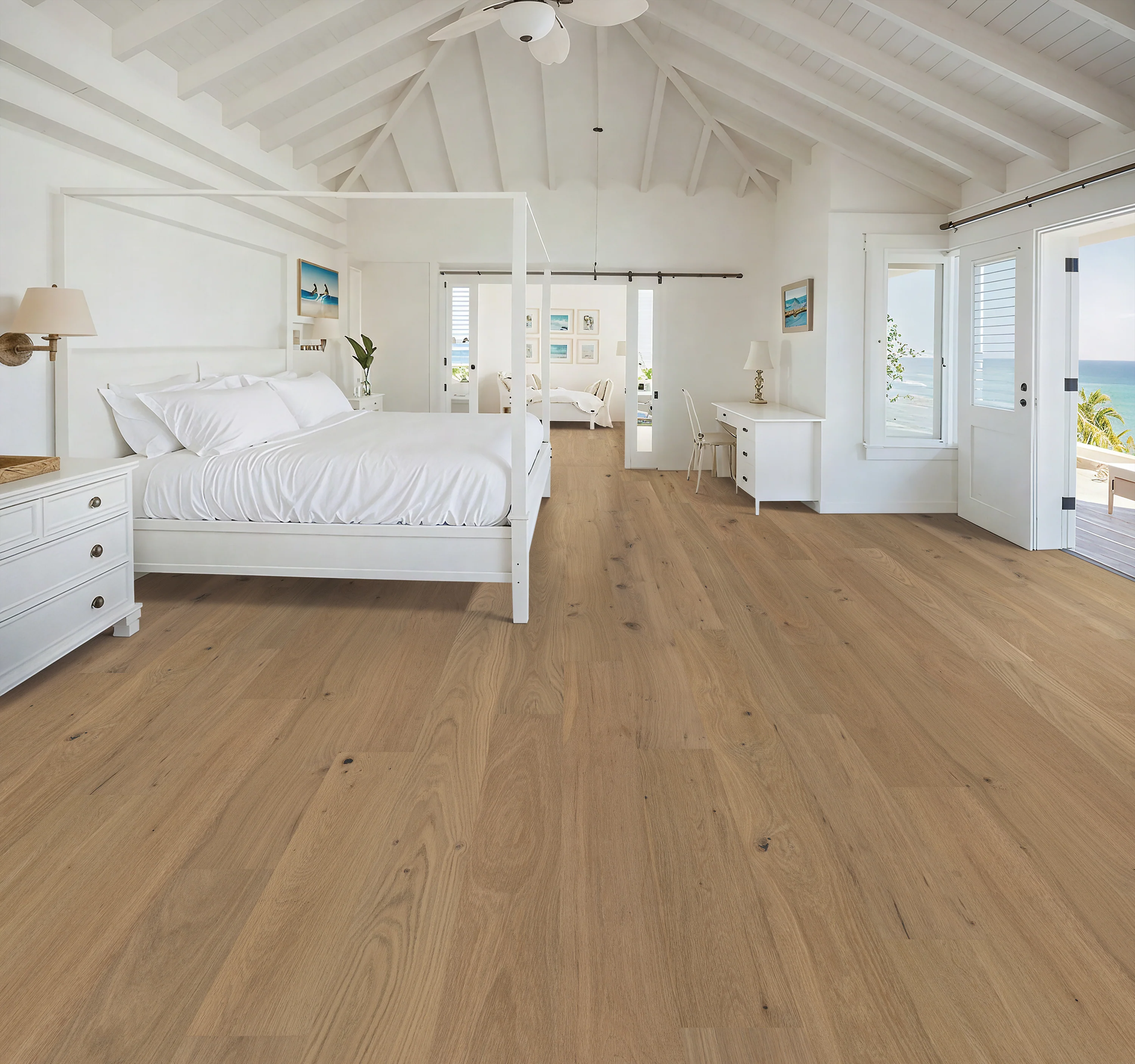 3/8 in. Shoreside White Oak Prefinished Engineered Hardwood Flooring 6.50 in. Wide - Sample - Image 2
