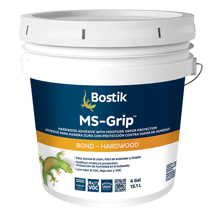 4 Gallon MS-Grip Hardwood Adhesive with Moisture Vapor Protection