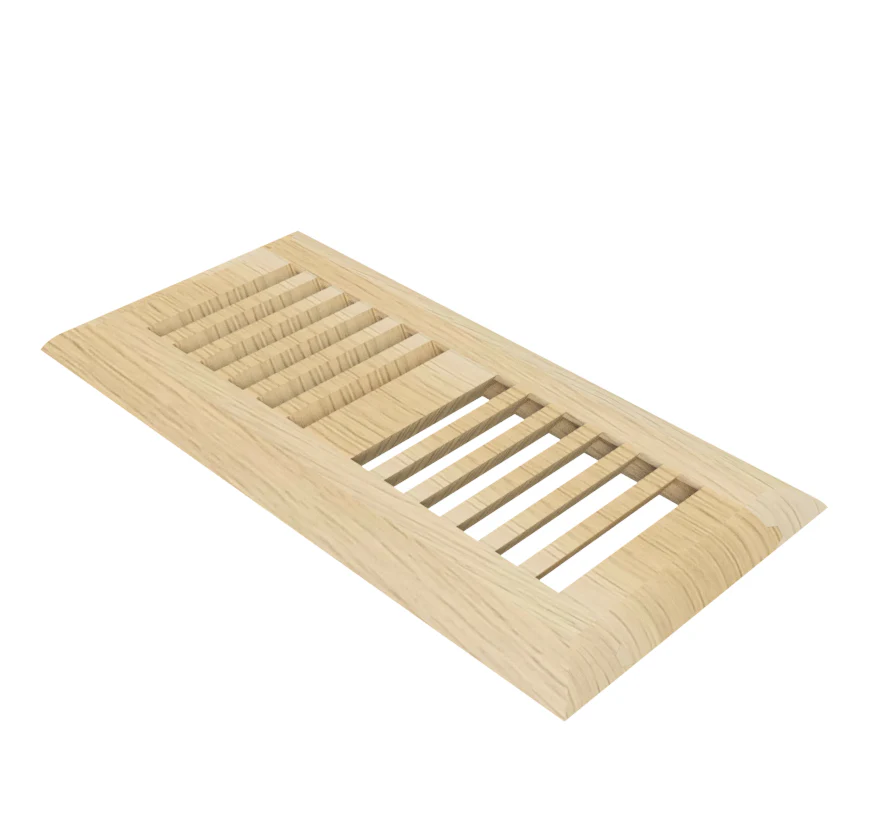 4" x 10" Unfinished White Oak Drop In Grill
