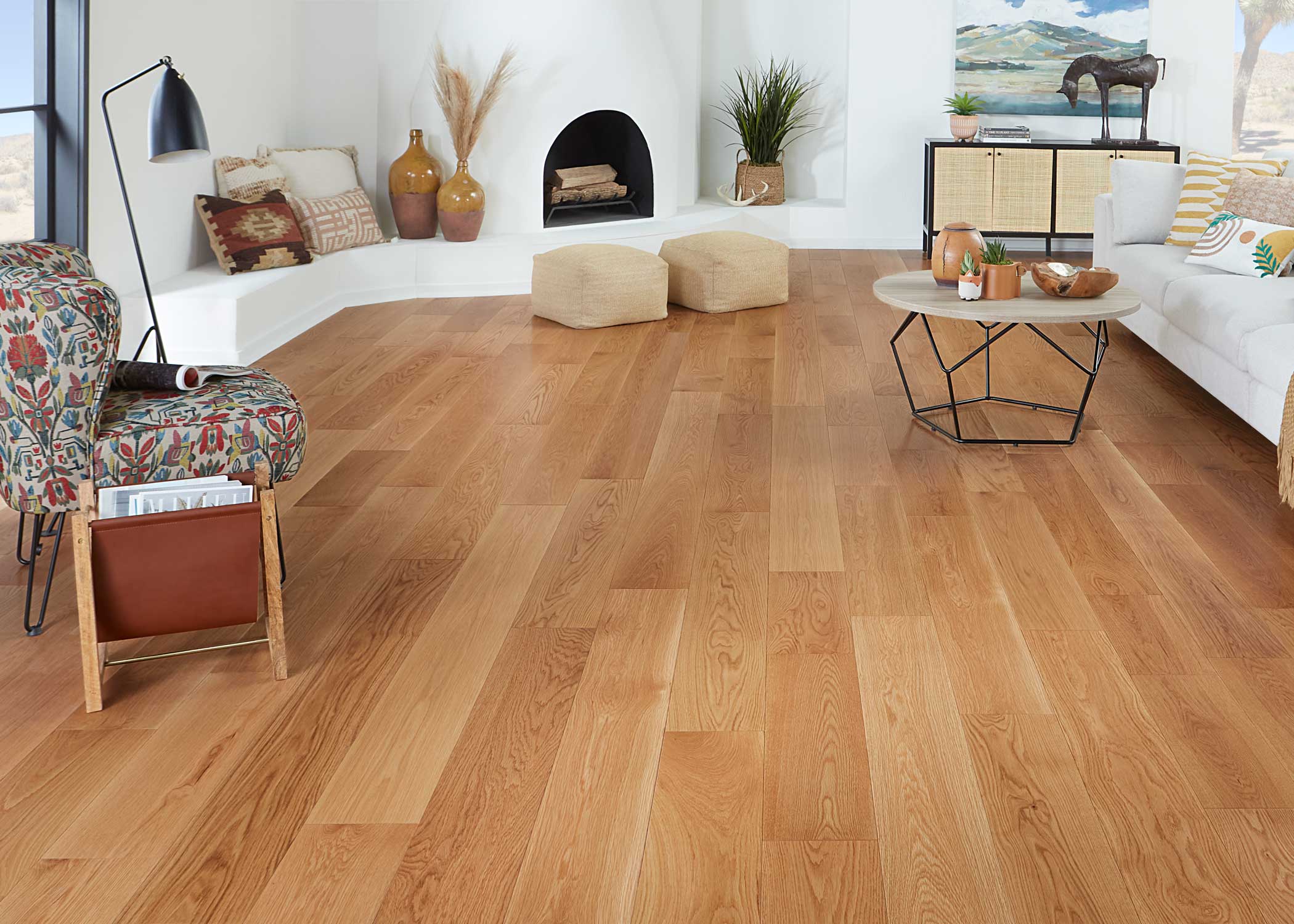 5/8 in. Select White Oak Engineered Hardwood Flooring - Sample - Image 2