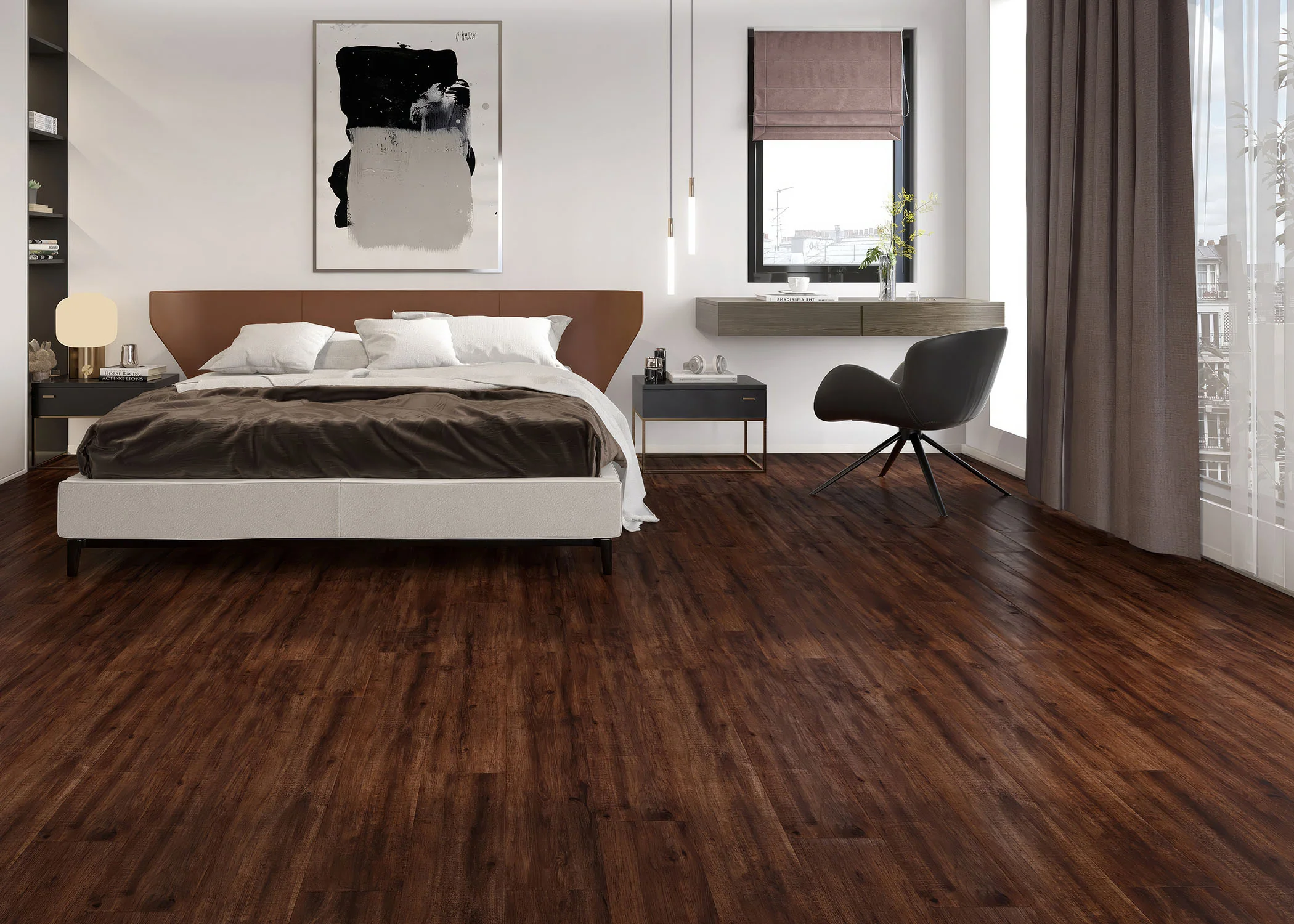 5mm w/pad Horizon Hickory Waterproof Rigid Vinyl Plank Flooring - Sample - Image 2