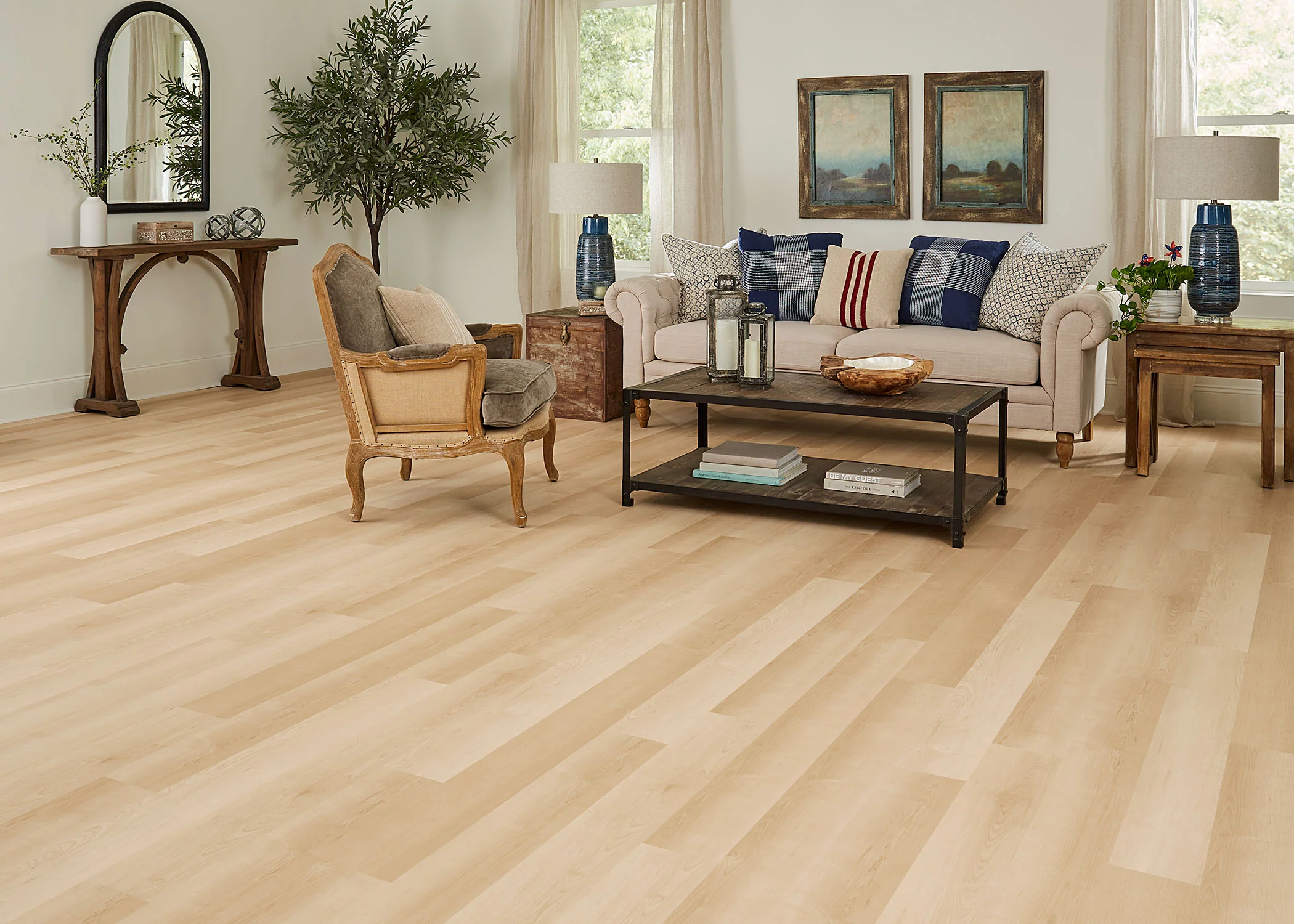 5mm w/pad Potomac Point Maple Rigid Vinyl Plank Flooring - Sample - Image 2