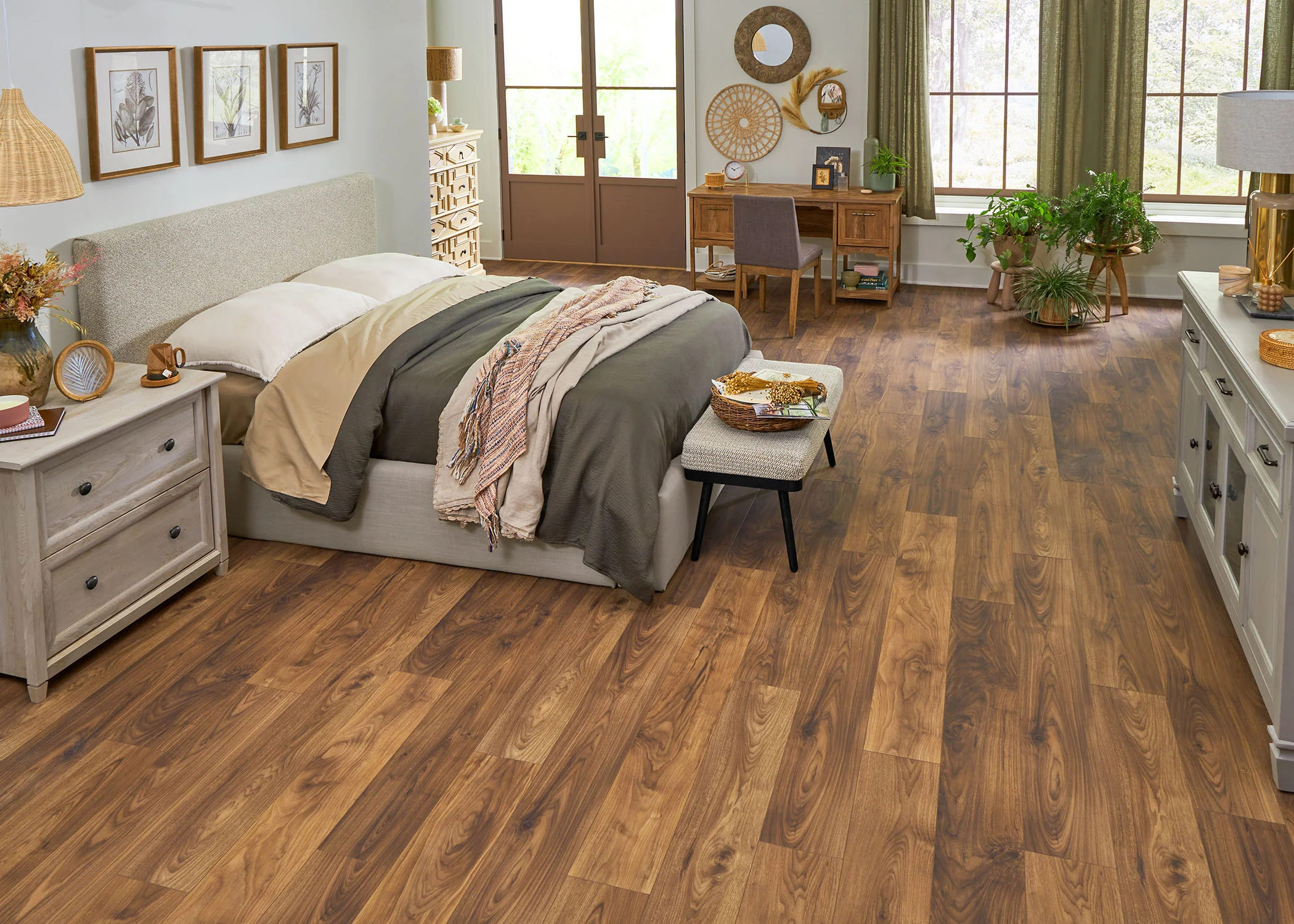 6.5mm w/pad Vancouver Walnut Waterproof Rigid Vinyl Plank Flooring - Sample - Image 2