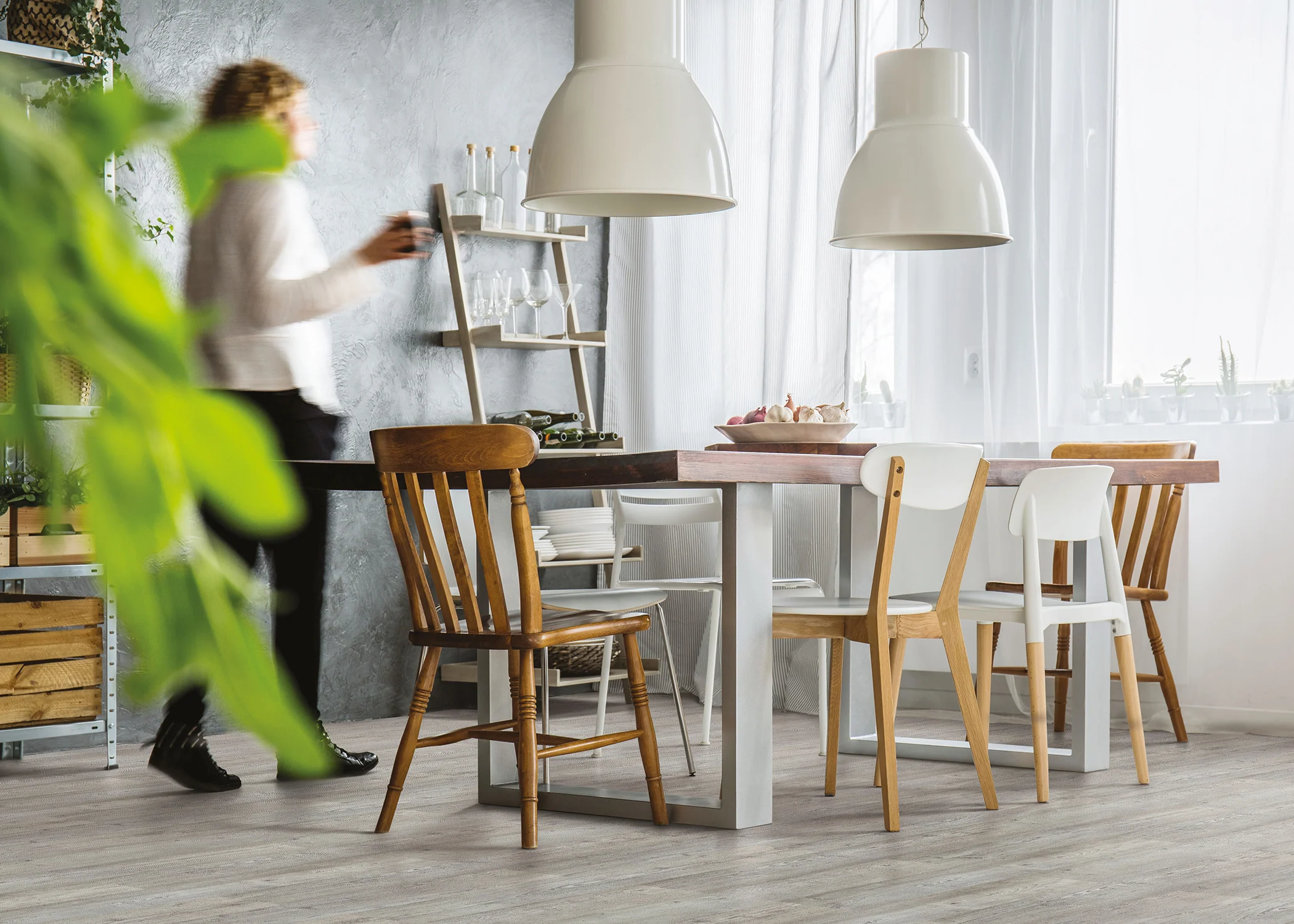 6mm Arcadian Arctic Pine Water Resistant Cork Flooring 7.67 in. Wide x 48.22 in. Long - As-Is - Stack Out - 773.57 Sq. Ft. - Image 2
