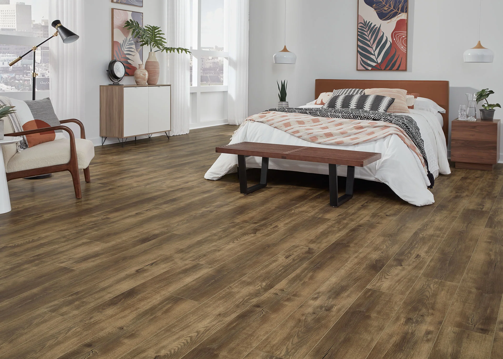6mm Loma Vista Oak w/pad Waterproof Rigid Vinyl Plank Flooring - Sample - Image 2
