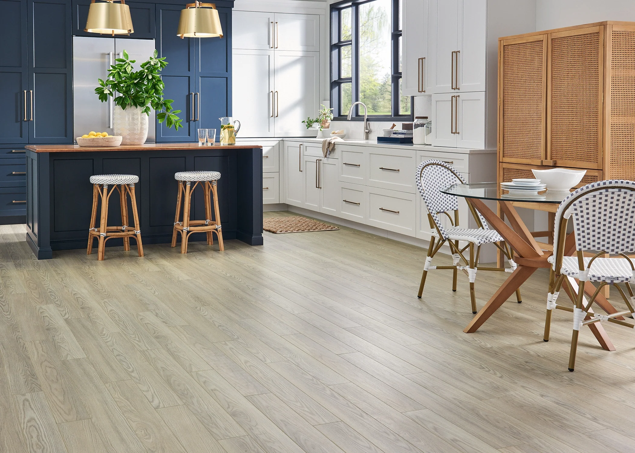 8mm Island Dune Oak 72 Hour Water-Resistant Laminate Flooring 4.92 in. Wide x 47.64 in. Long - As-Is - Stack Out - 195.36 Sq. Ft. - Image 2