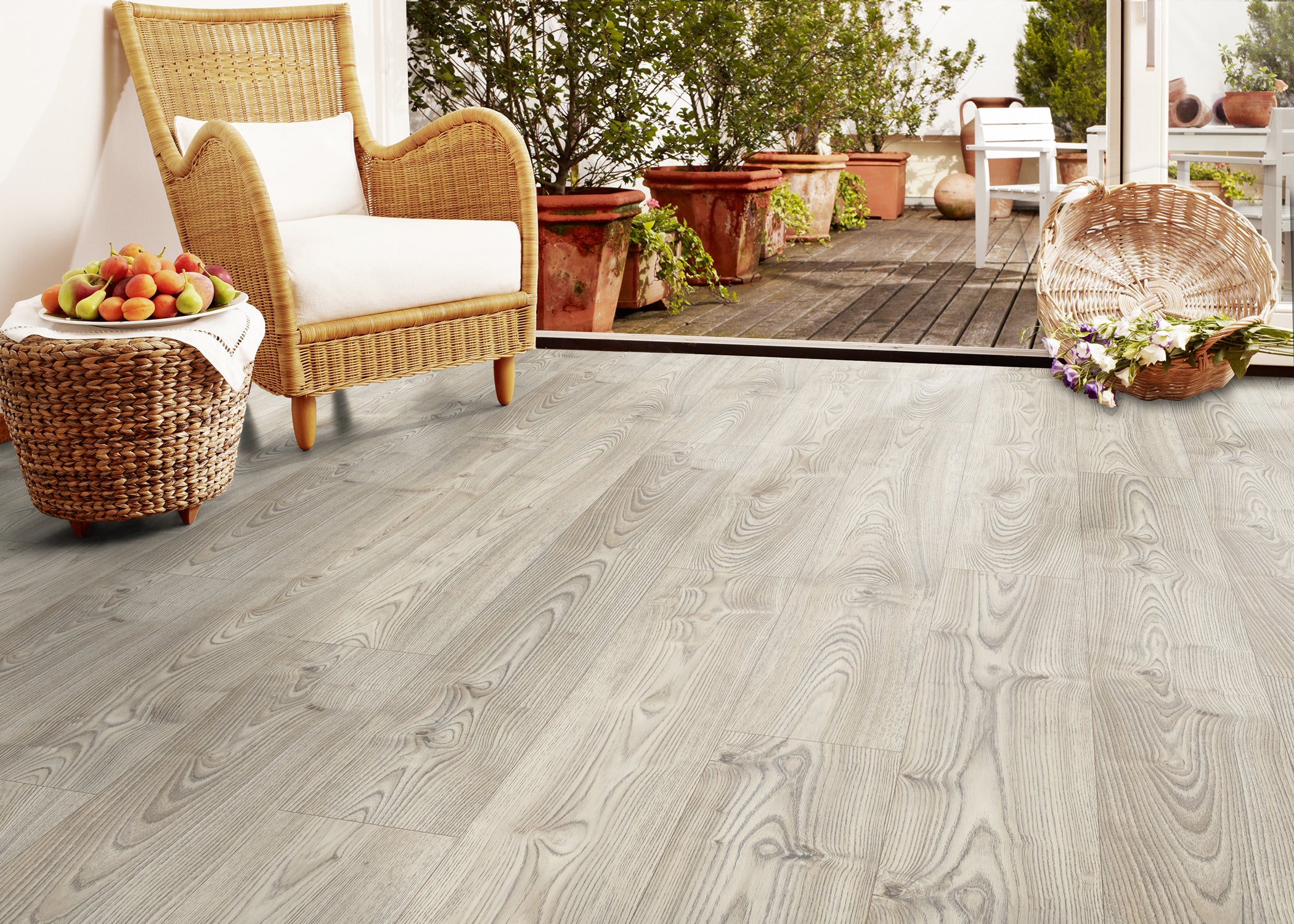 8mm Salzburg Fortress Oak Water Resistant Laminate Flooring 7.60 in. Width x 54.45 in. Length - Image 2