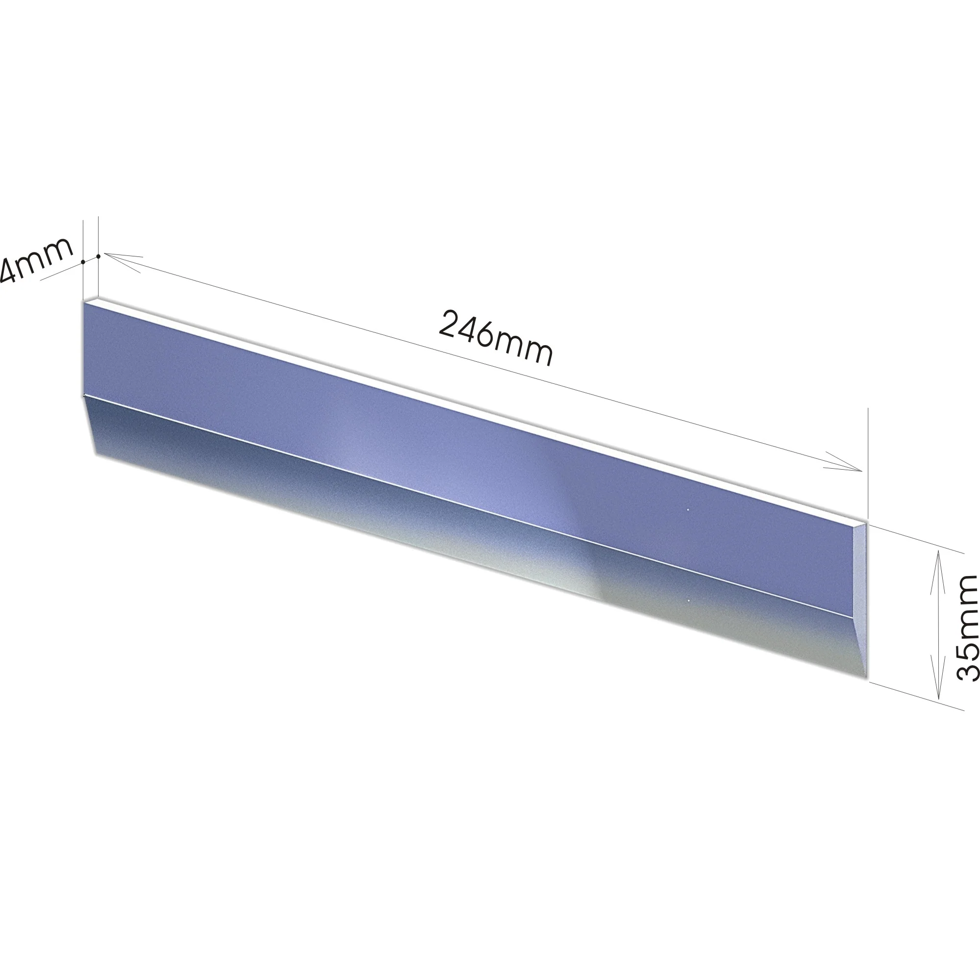 9 in. Replacement Blade for LP-240 Vinyl Plank Flooring Cutter - Image 2