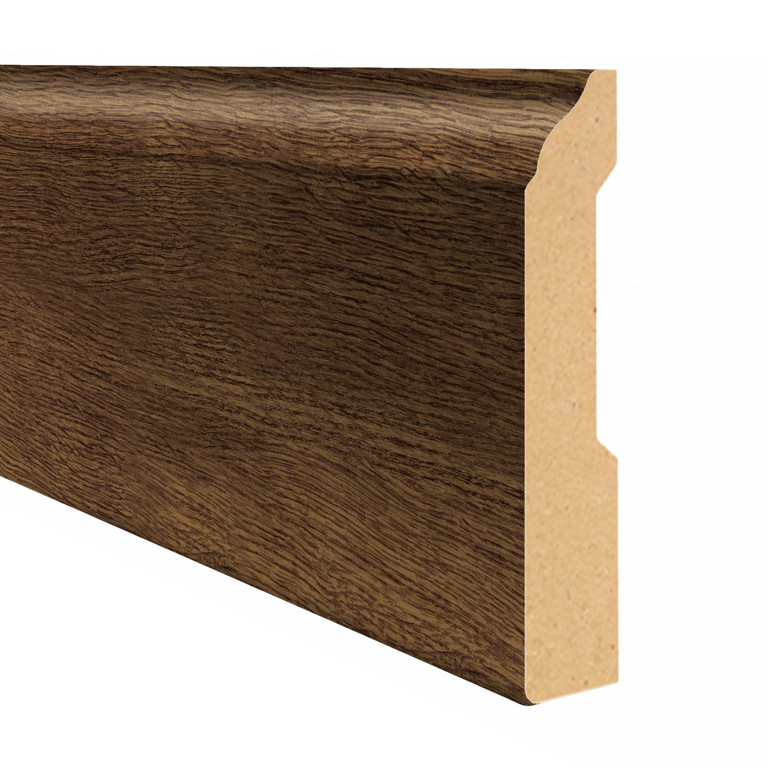 Barnwood Oak Laminate 3-1/4 in. Tall x 0.63 in. Thick x 7.5 ft. Length Baseboard