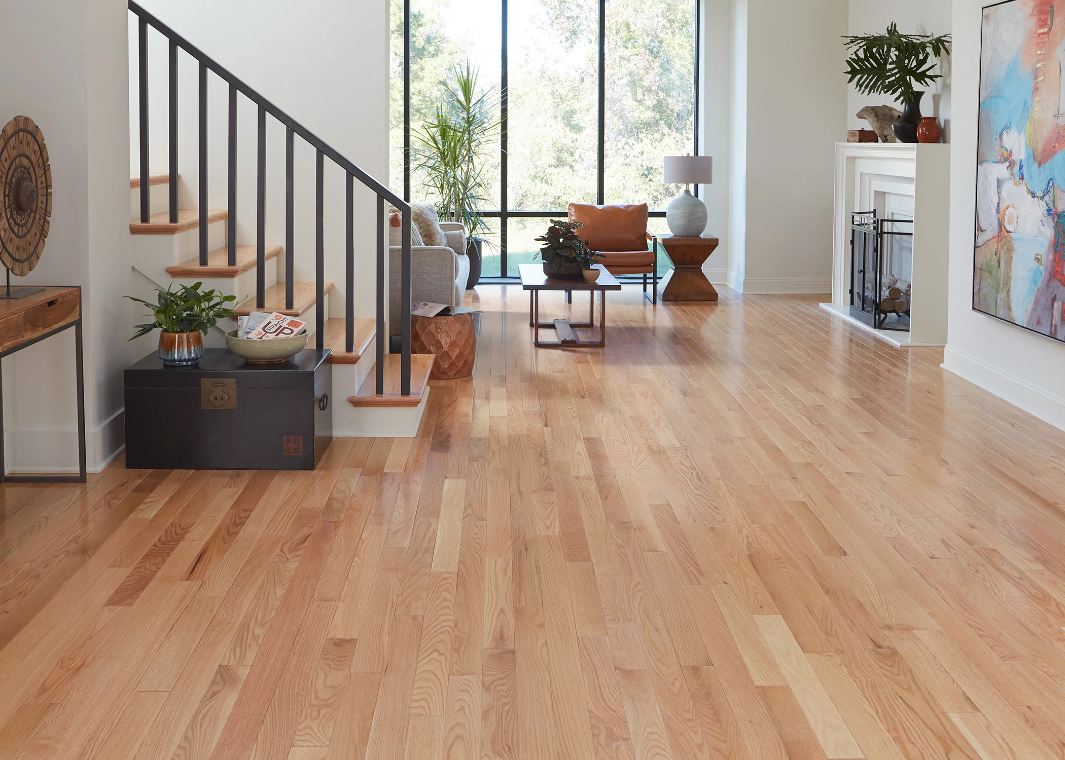 3/4 in. Red Oak Prefinished Solid Hardwood Flooring 3.25 in. Wide - Image 2