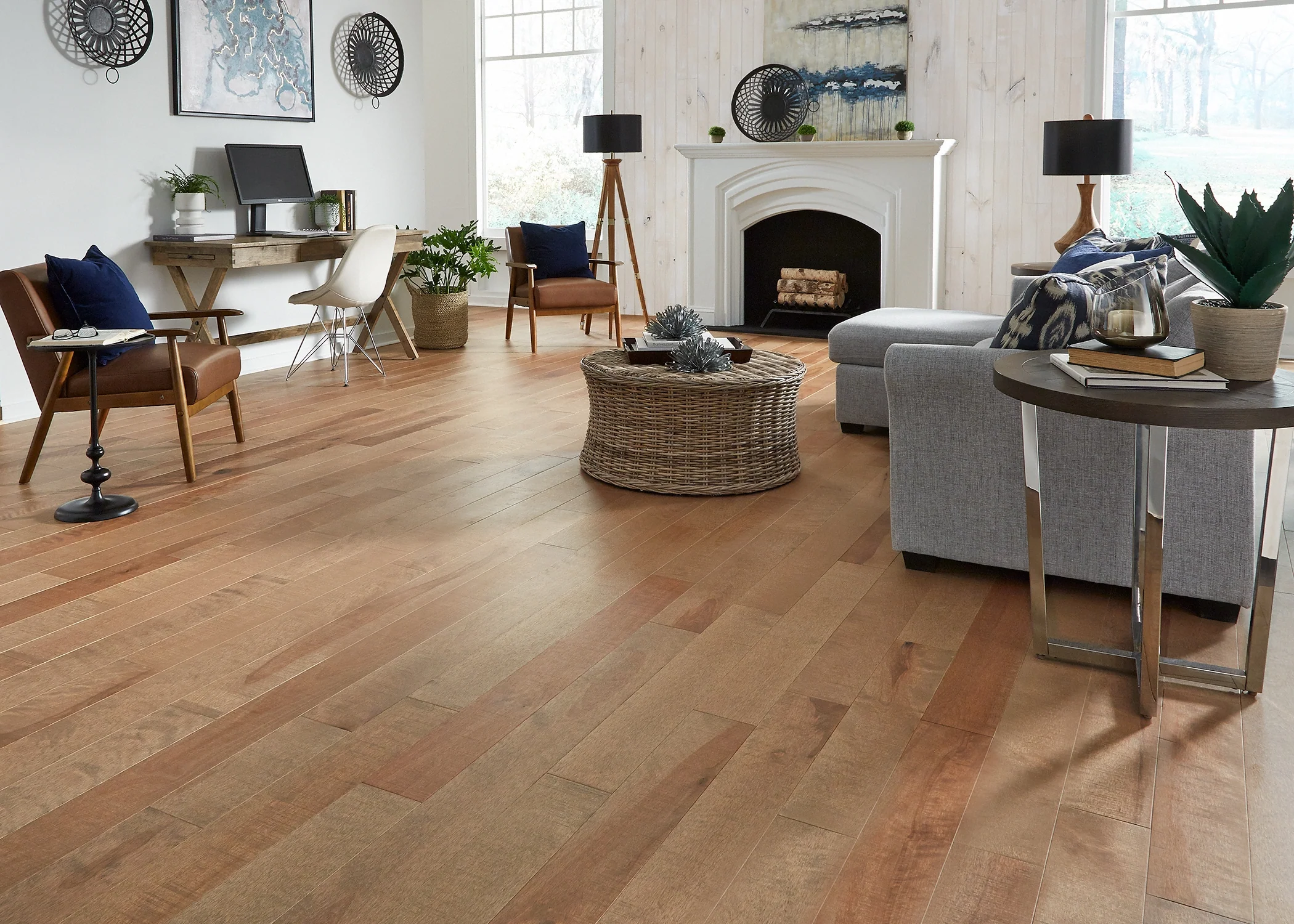3/4 in. Cavendish Distressed Prefinished Solid Hardwood Flooring 5.25 in. Wide - Image 2