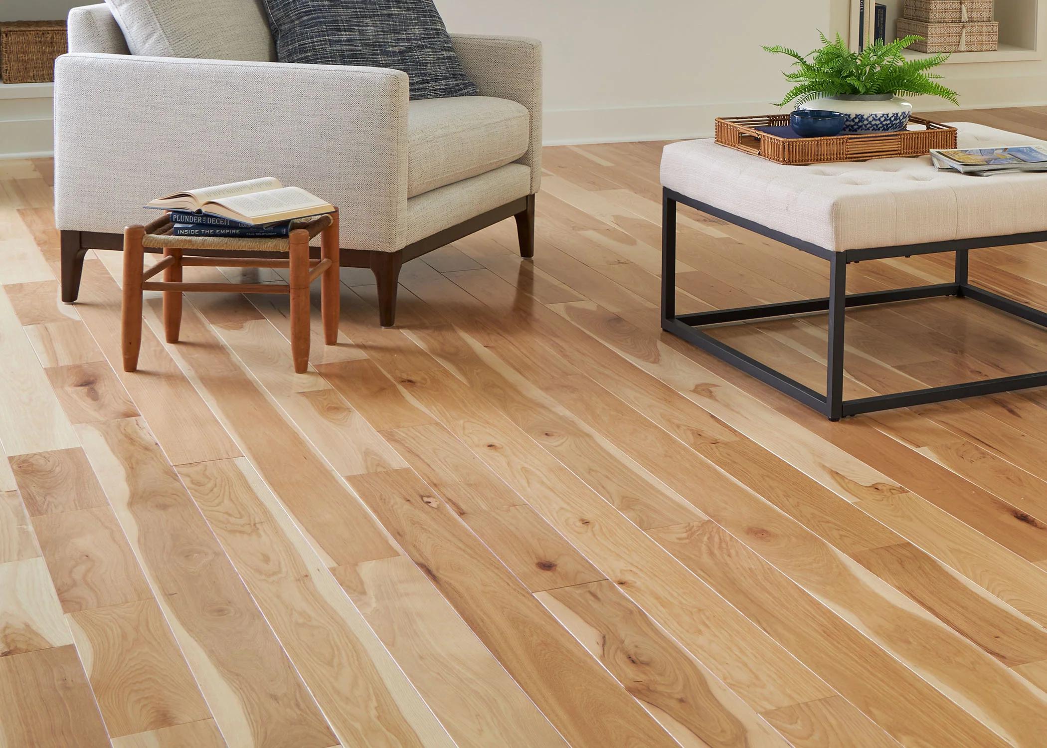 3/4 in. Natural Hickory Prefinished Solid Hardwood Flooring 3.25 in. Wide - Image 3