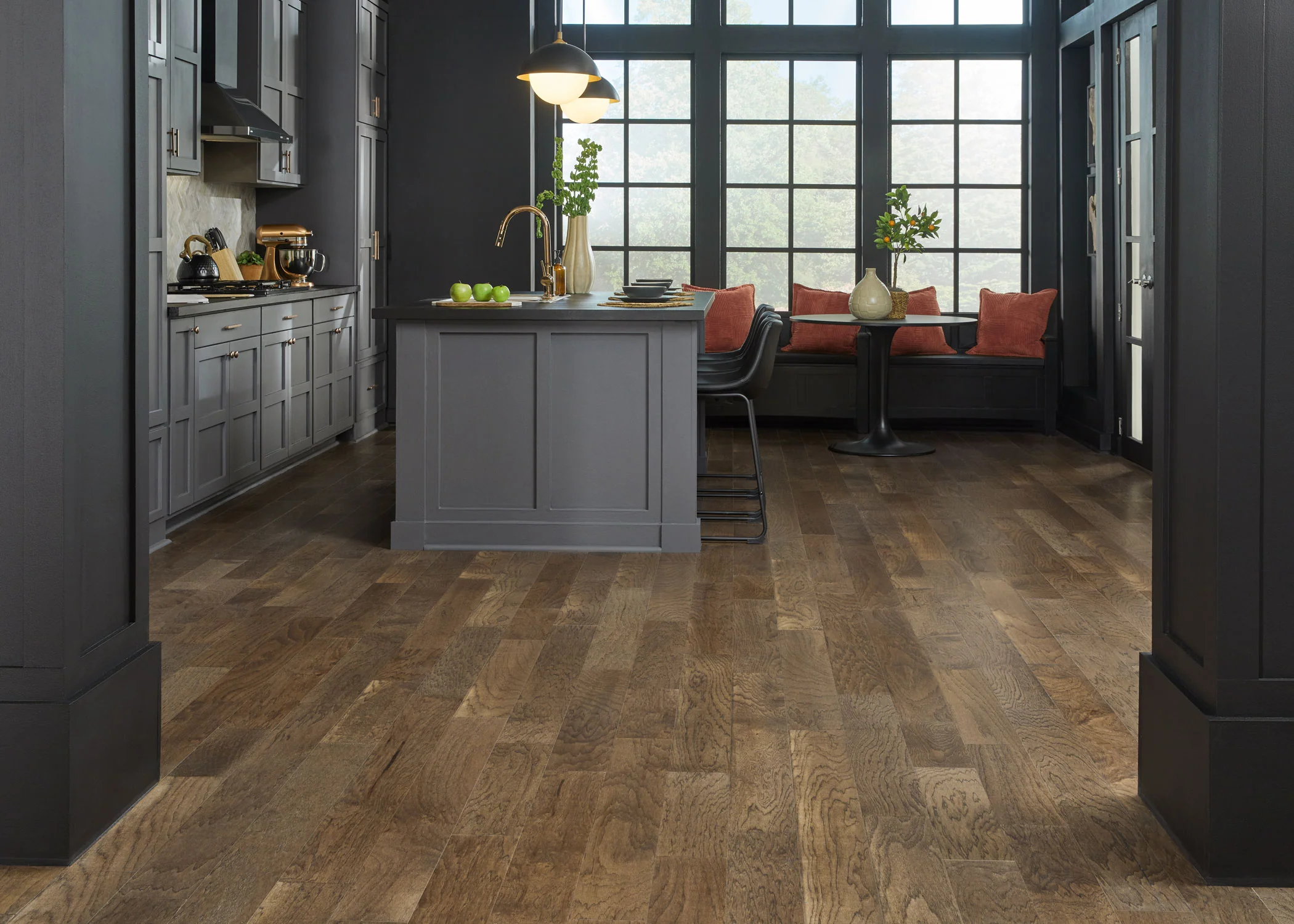 3/8 in. Shadow Valley Hickory Quick Click Prefinished Engineered Hardwood Flooring 5.38 in. Wide - Image 2