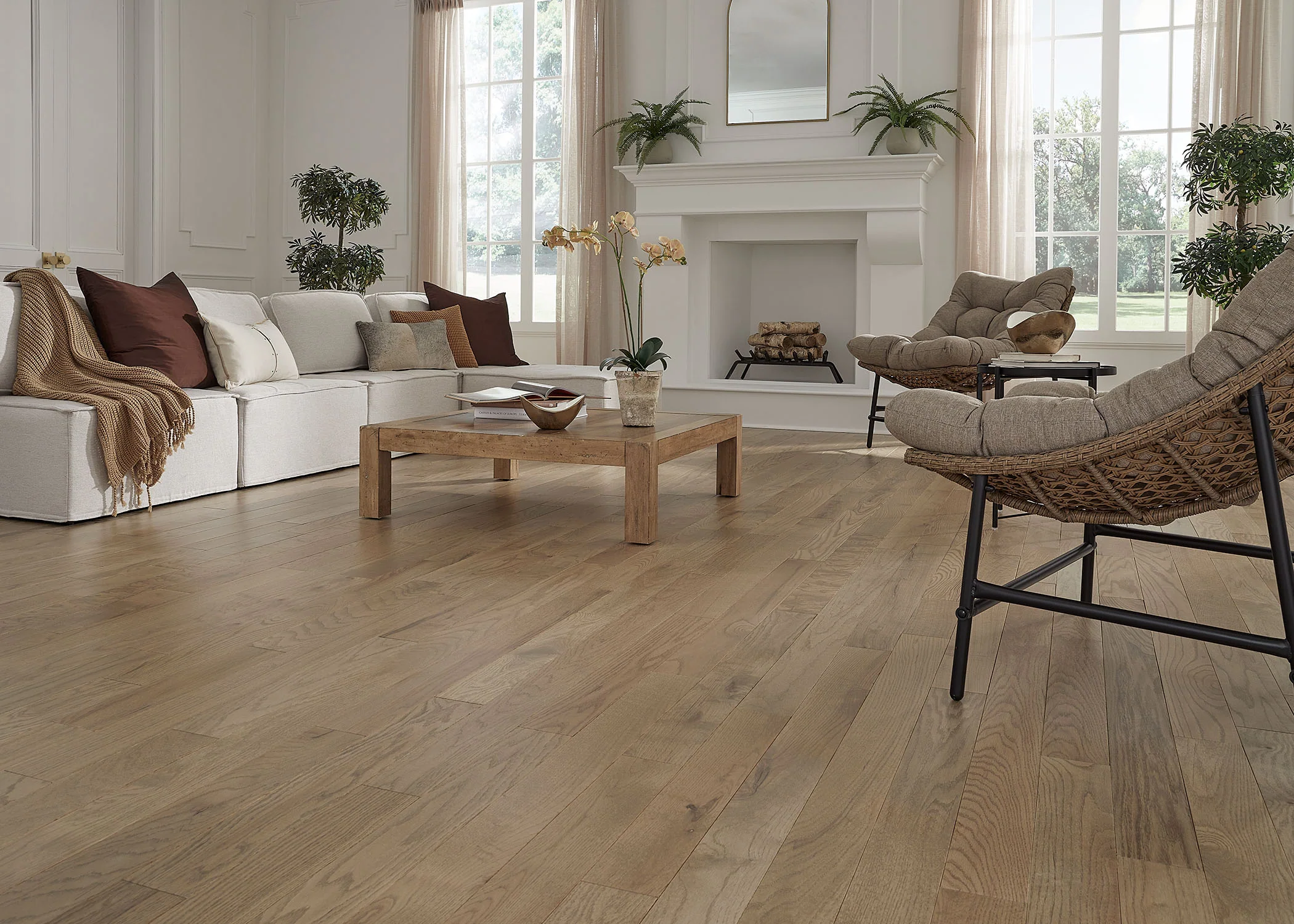 3/4 in. Winter Seaport Oak Prefinished Solid Hardwood Flooring 4 in. Wide - Image 2