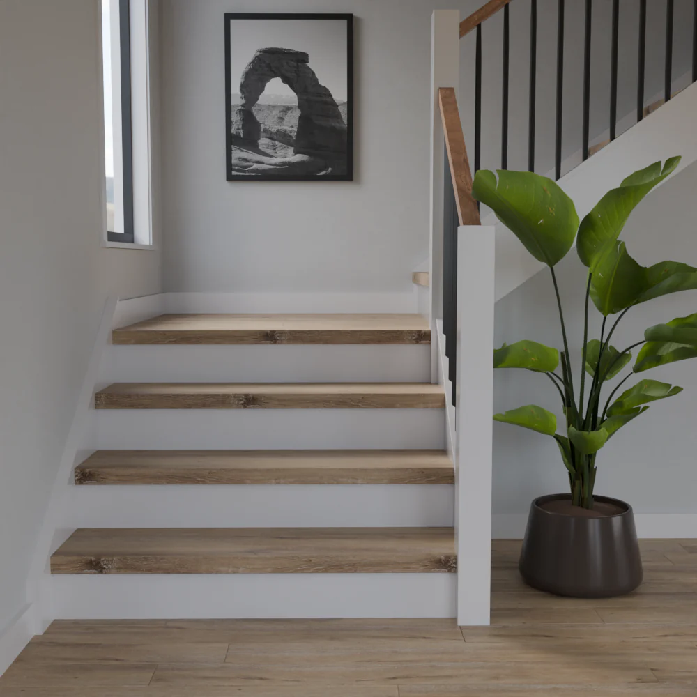 Canton Brook Oak 48 in Length Square Retro Fit Tread - Image 2