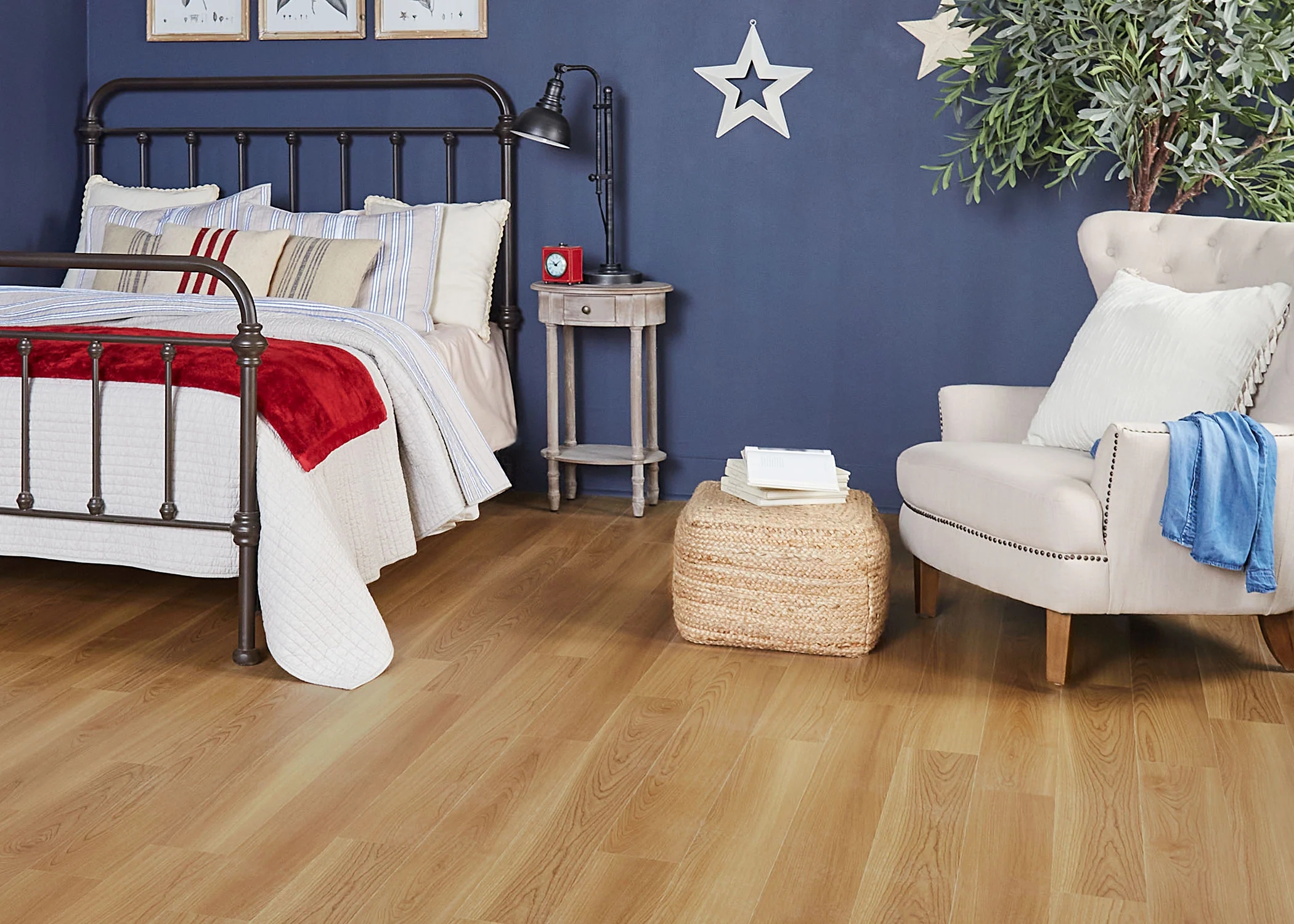 5mm w/pad Cumberland Cherry Waterproof Rigid Vinyl Plank Flooring 5.75 in. Wide x 48 in. Long - Image 2