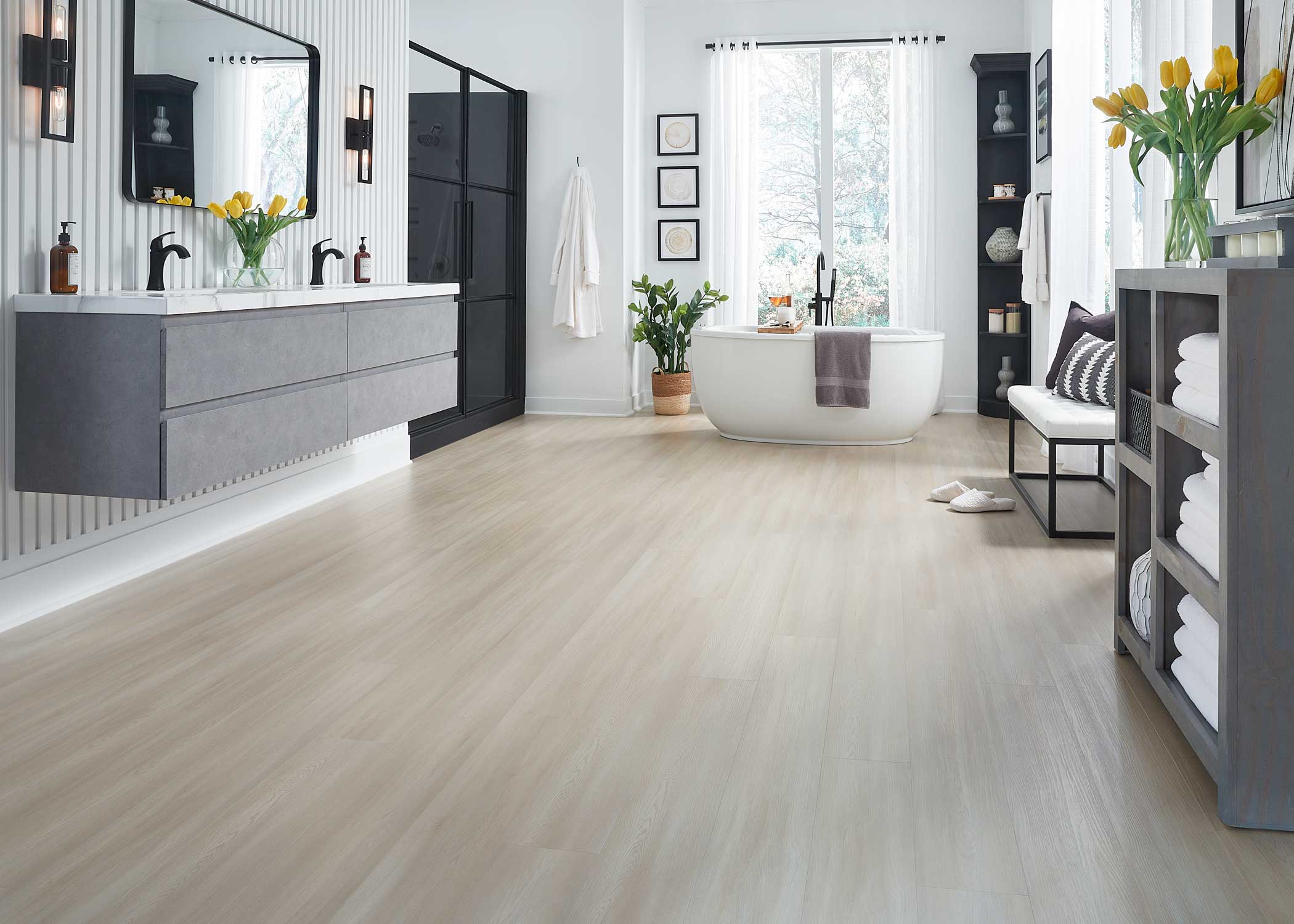 6mm w/pad Hilltop Oak Waterproof Rigid Vinyl Plank Flooring 7 in. Wide x 60 in. Long - Image 3