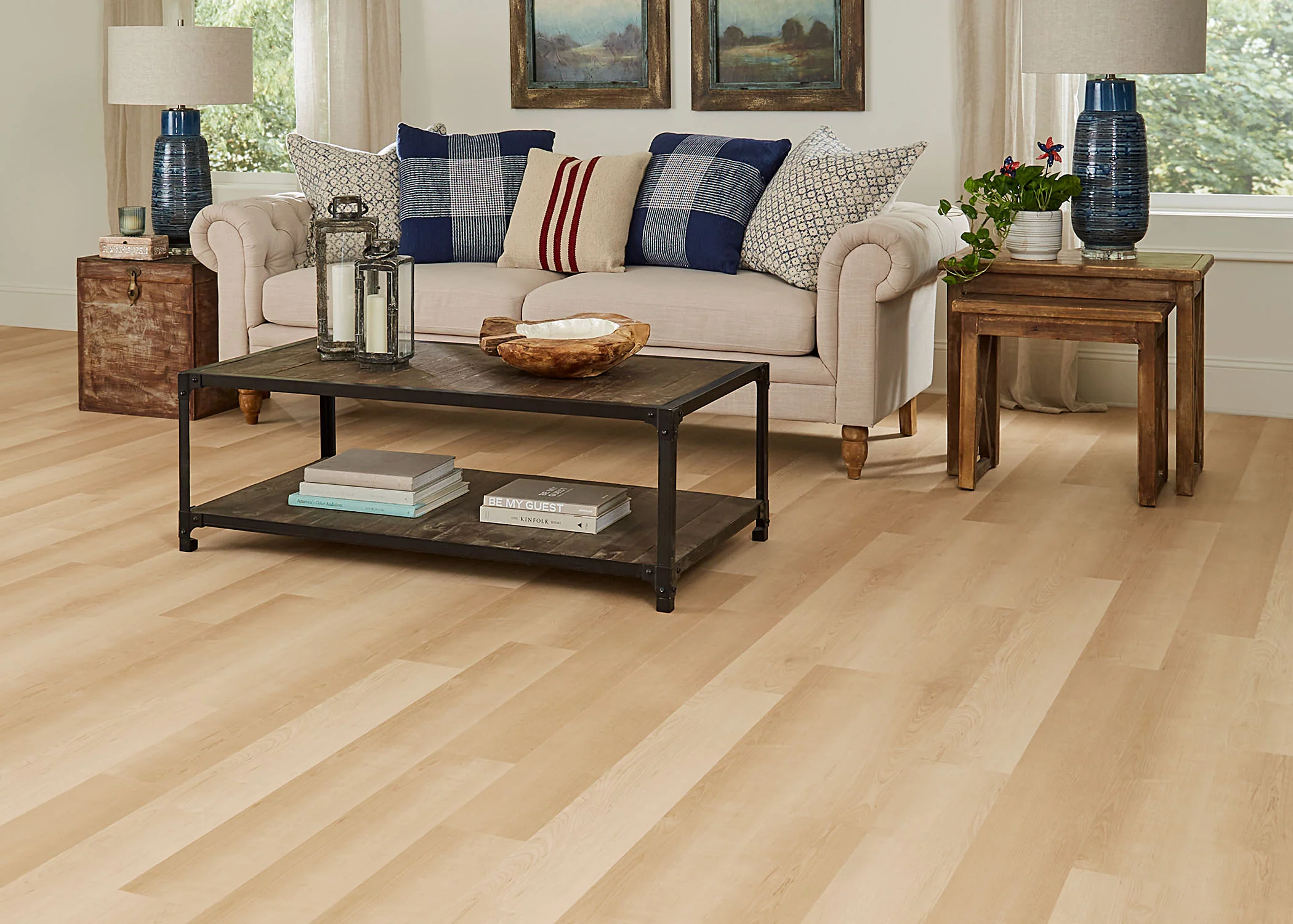 5mm w/pad Potomac Point Maple Waterproof Rigid Vinyl Plank Flooring 5.75 in. Wide x 48 in. Long - Image 2