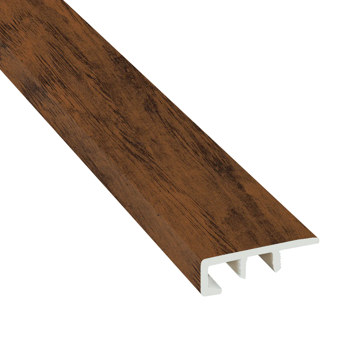 Commonwealth Rustic Hickory Waterproof Laminate 1.5 in. Wide x 7.5 ft. Length End Cap