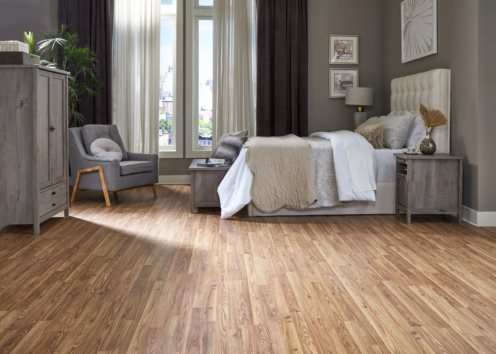 7mm Ebb Tide Oak Laminate Flooring 7.64 in. Wide x 50.79 in. Long - Image 2