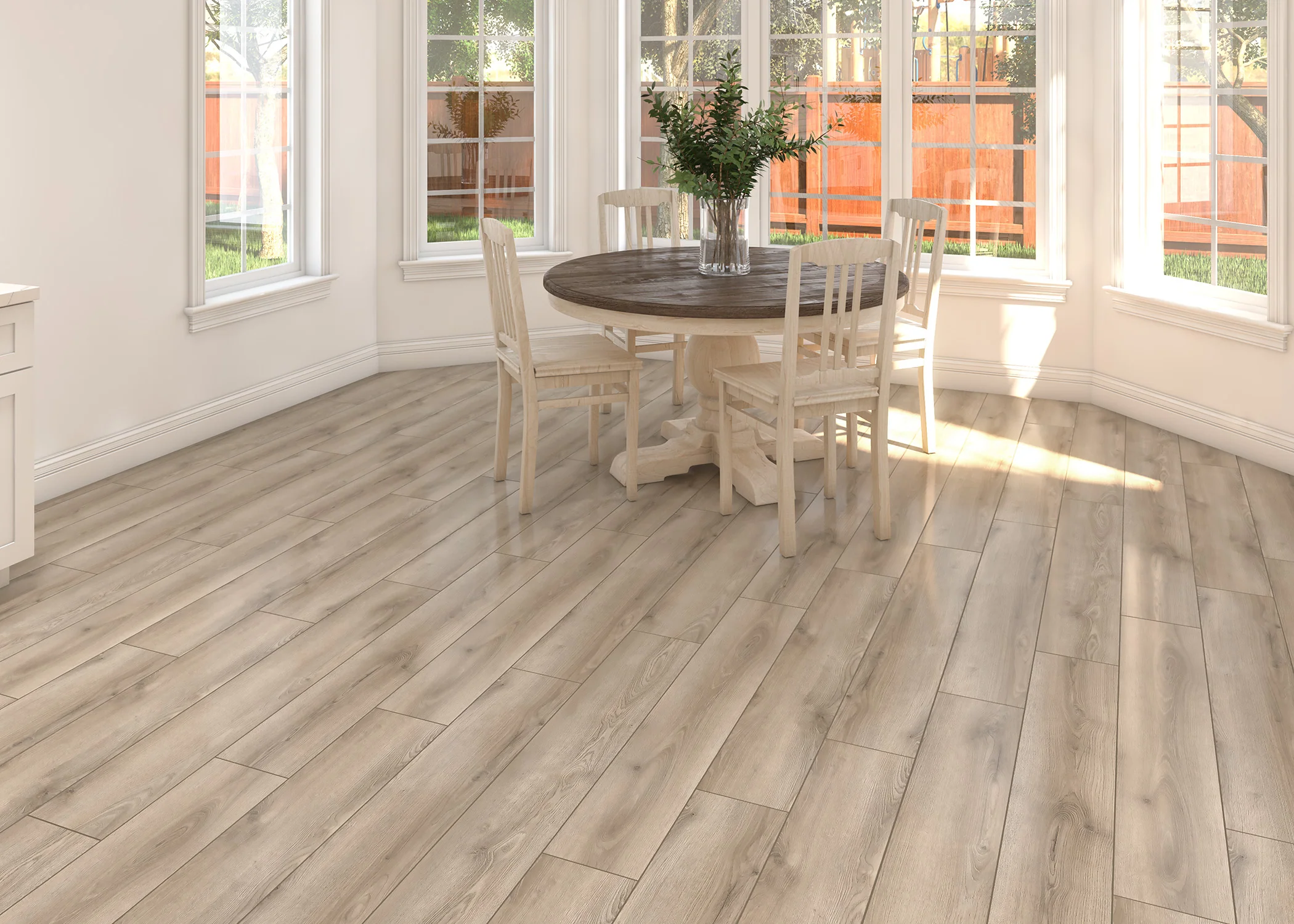 10mm Brisk Hollow Oak w/ pad Water-Resistant Laminate Flooring 8.03 in. Wide x 47.64 in. Long - Image 3