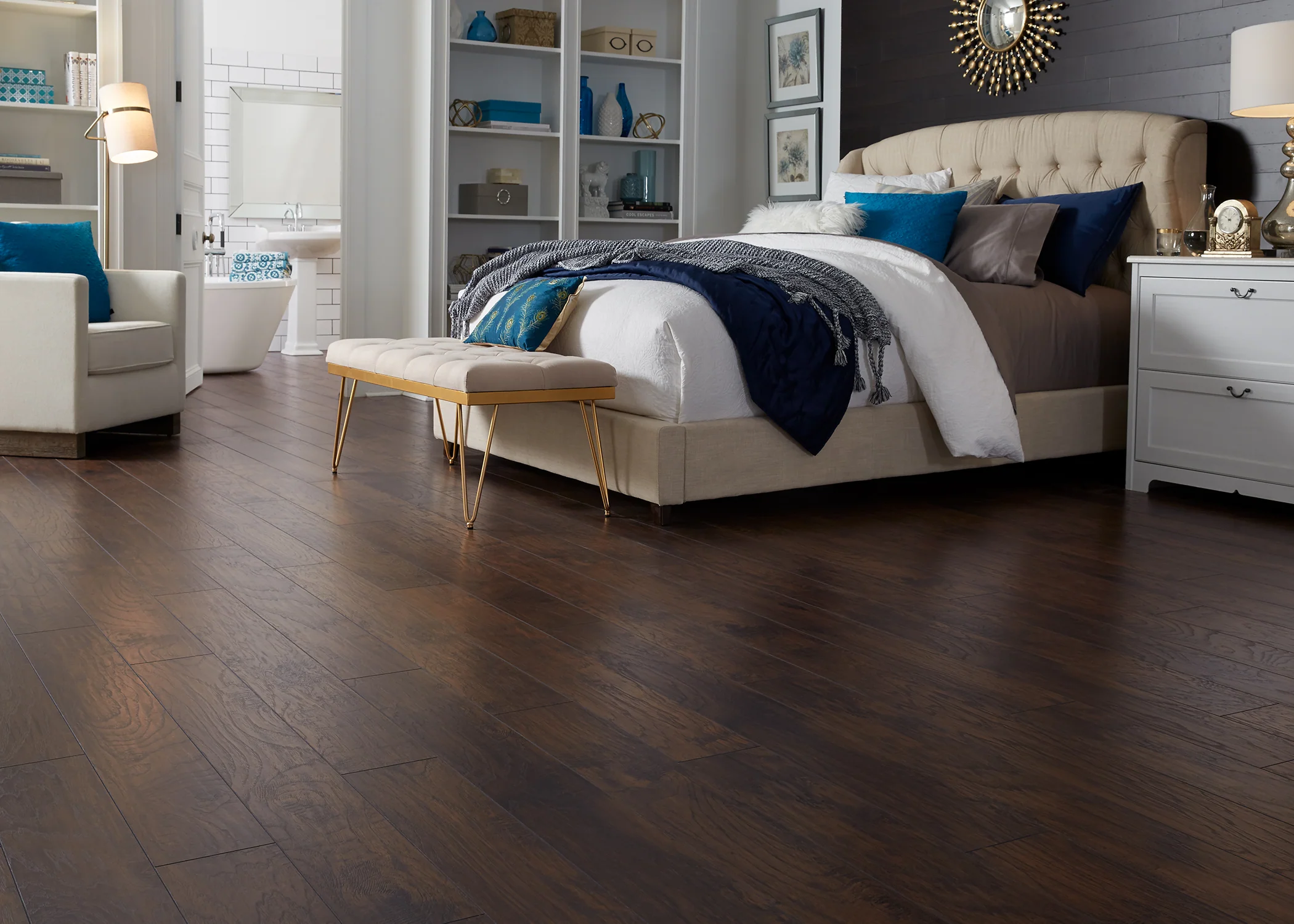 12mm Rustic Realm Hickory Water-Resistant Laminate Flooring 7.5 in. Width x 50.63 in. Length - Image 2