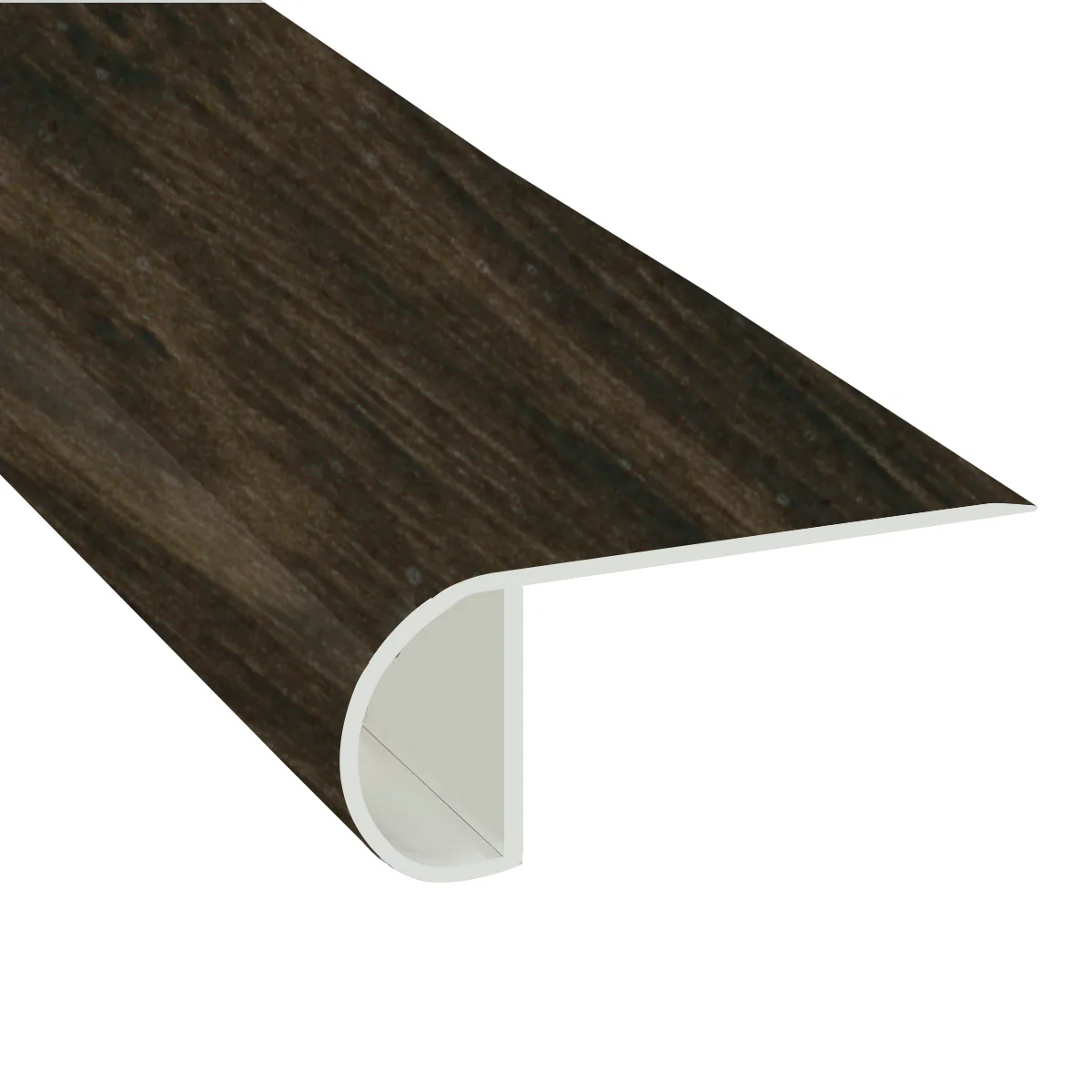 Dickenson Oak Waterproof Vinyl 1 in. Thick x 2.23 in. Wide x 7.5 ft. Length Low Profile Stair Nose
