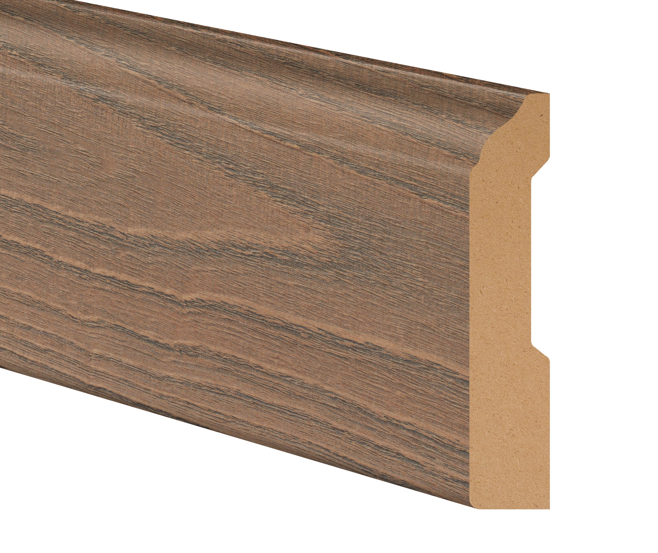 Hamburg Harvest Oak Hybrid Resilient 3-1/4 in. Tall x 0.63 in. Thick x 7.5 ft. Length Baseboard