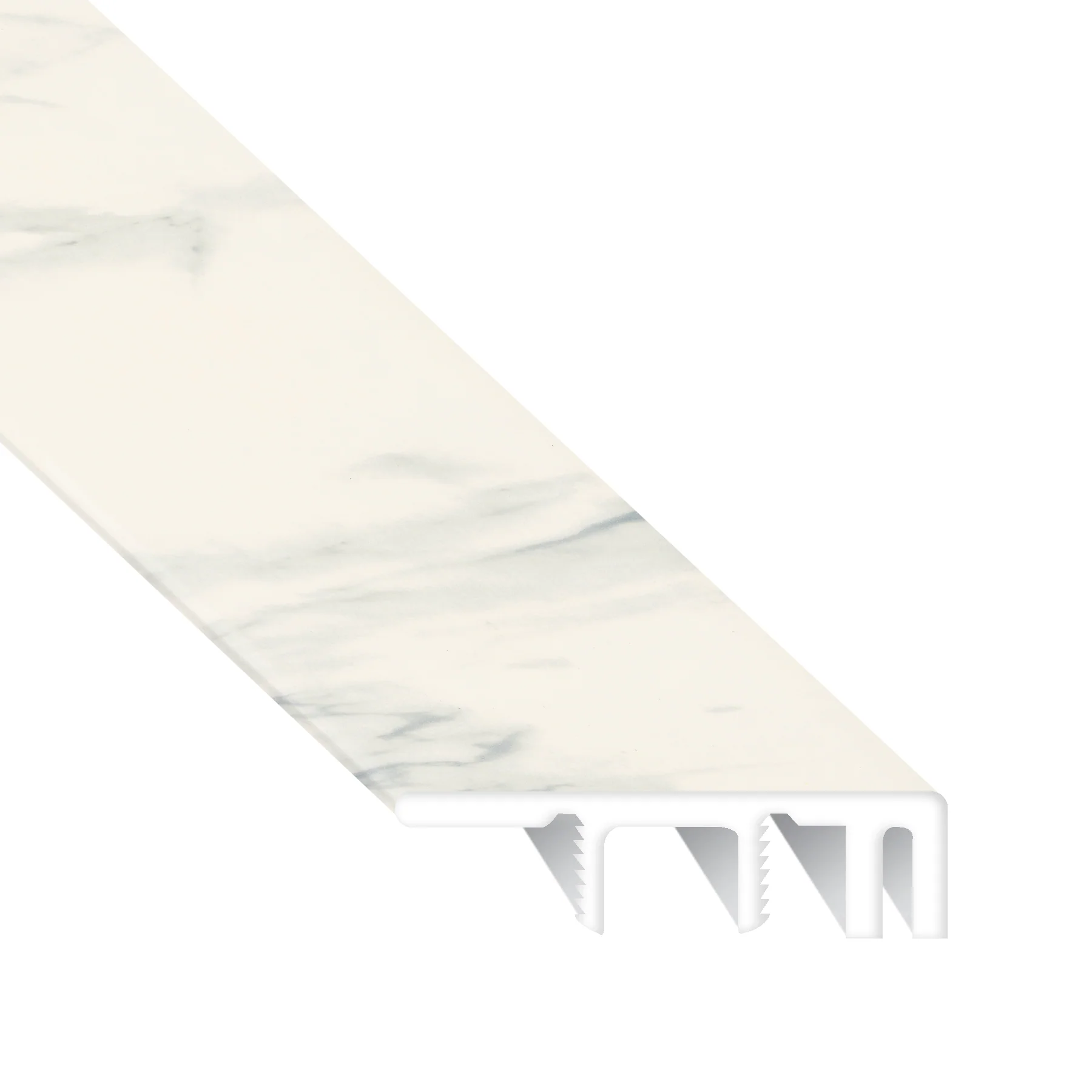 High Tower Marble Waterproof Laminate 1.5 in. Wide x 7.5 ft. Length End Cap