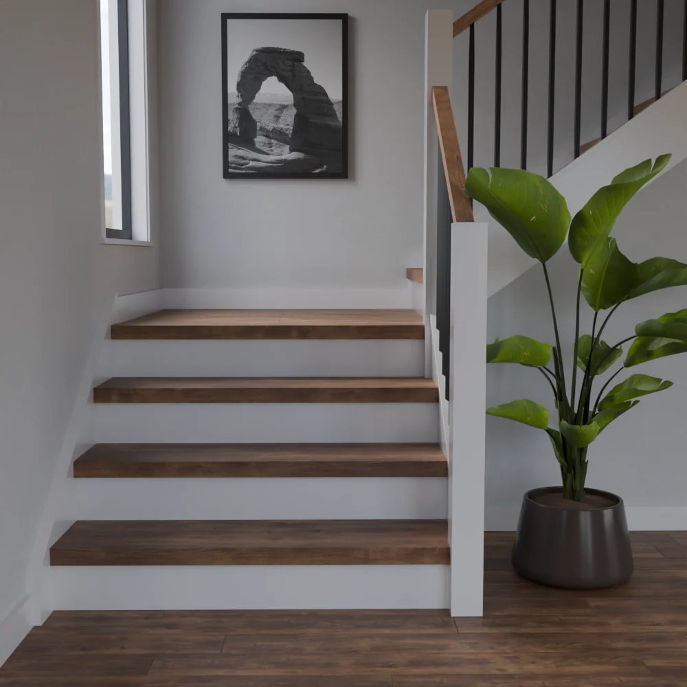 Loma Vista Oak 48 in Length Square Retro Fit Tread - Image 2