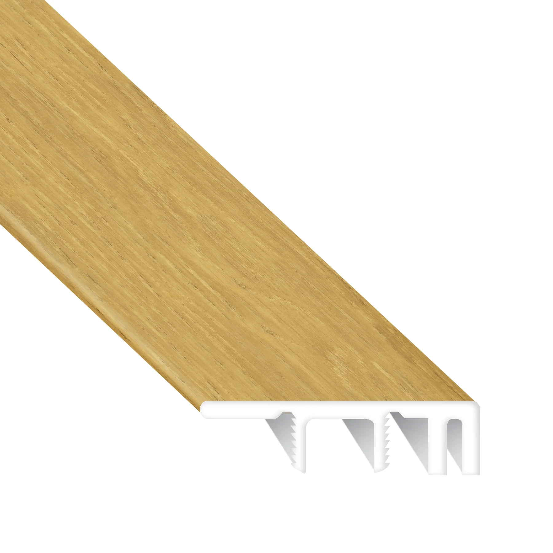 Malibu Herringbone Laminate Waterproof 1.5 in wide x 7.5 ft Length Low Profile End Cap