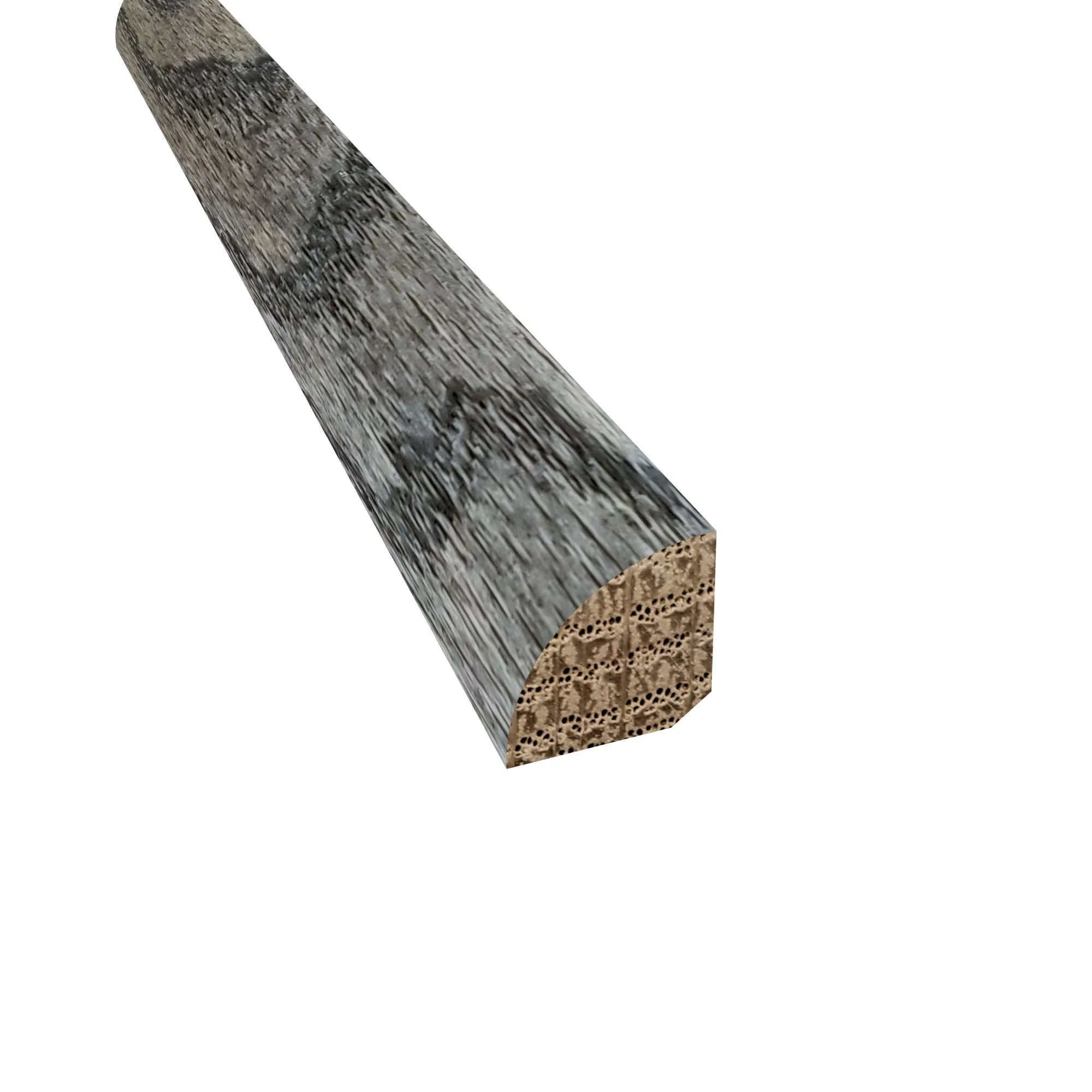 Prefinished Red Oak Gray 3/4 in. Tall x 0.75 in. Wide x 8 ft. Length Quarter Round