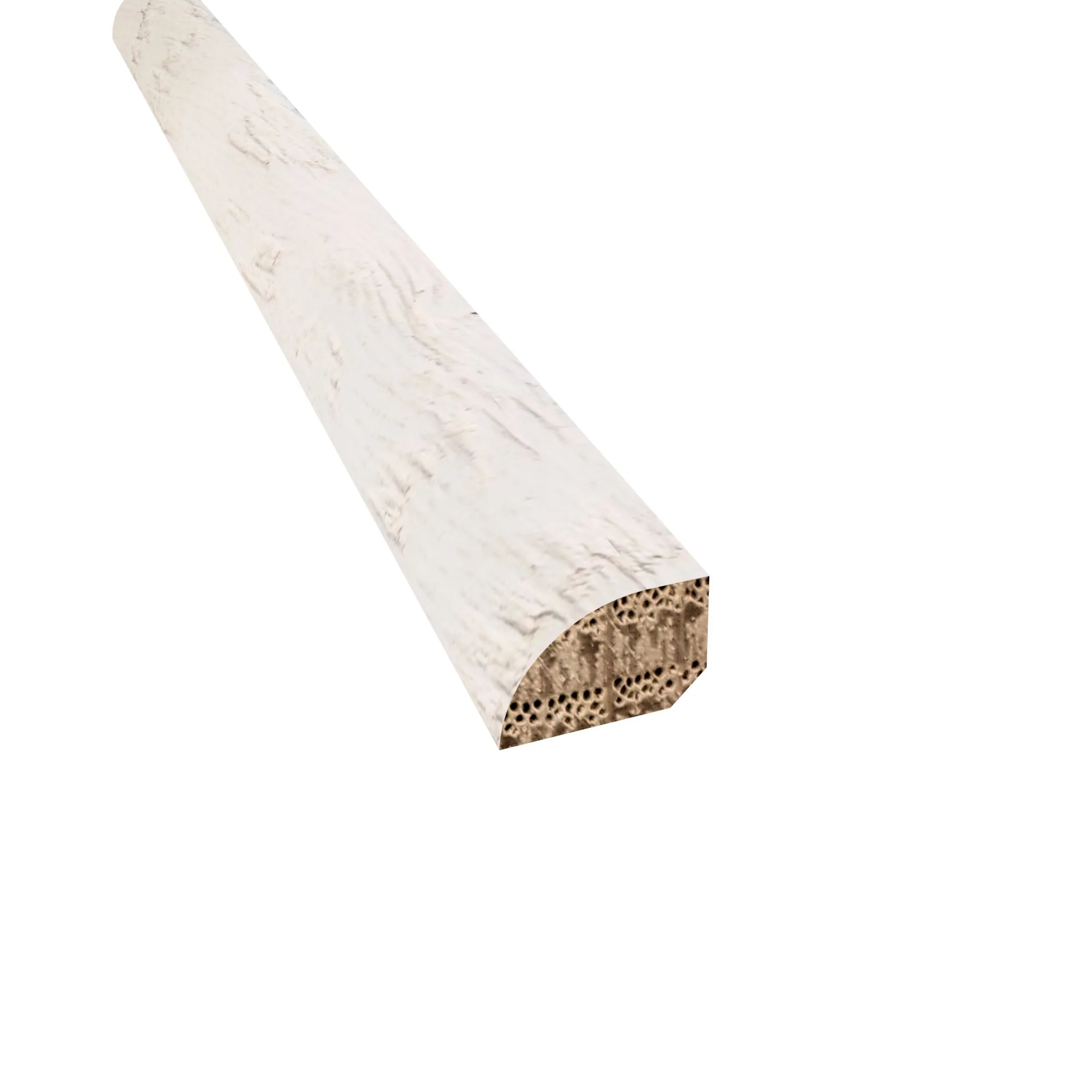 Prefinished Chelsea Chevron Hardwood 1/2 in. Thick x 0.75 in. Wide x 78 in. Length Shoe Molding