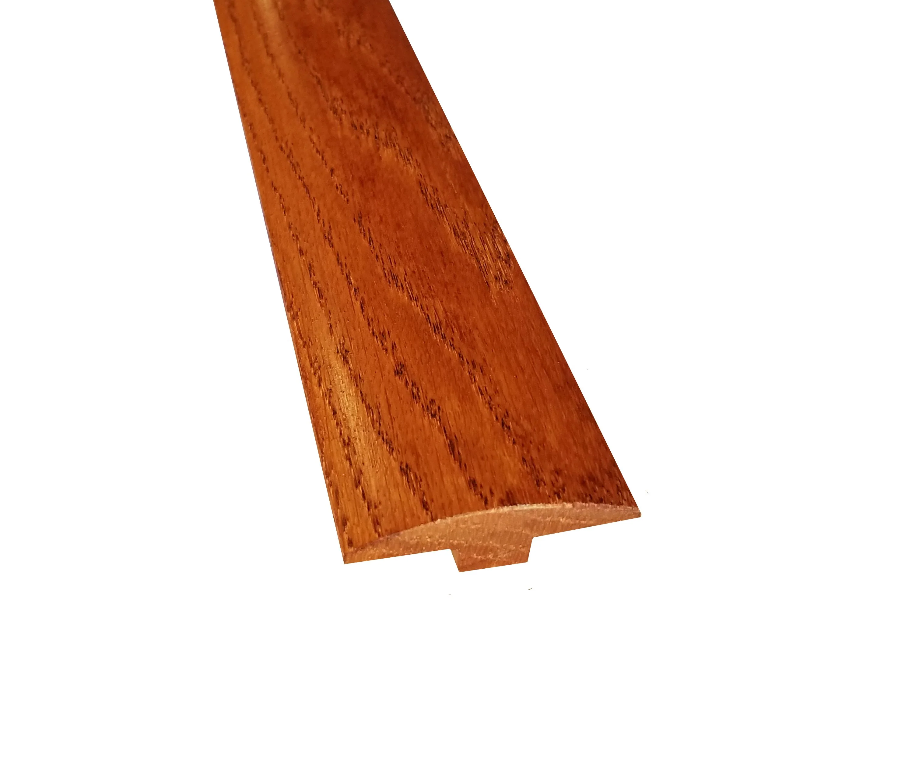 Prefinished Classic Gunstock 2 in. Wide x 6.5 ft. Length T-Molding