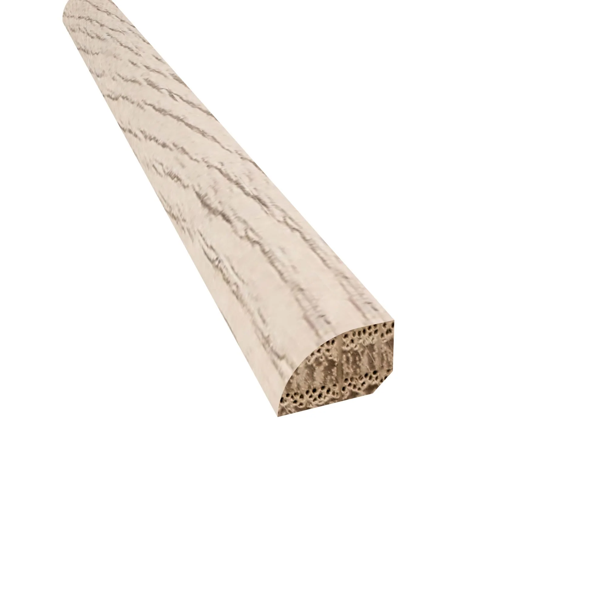 Prefinished Cobble HIll Chevron Hardwood 1/2 in. Thick x 0.75 in. Wide x 78 in. Length Shoe Molding