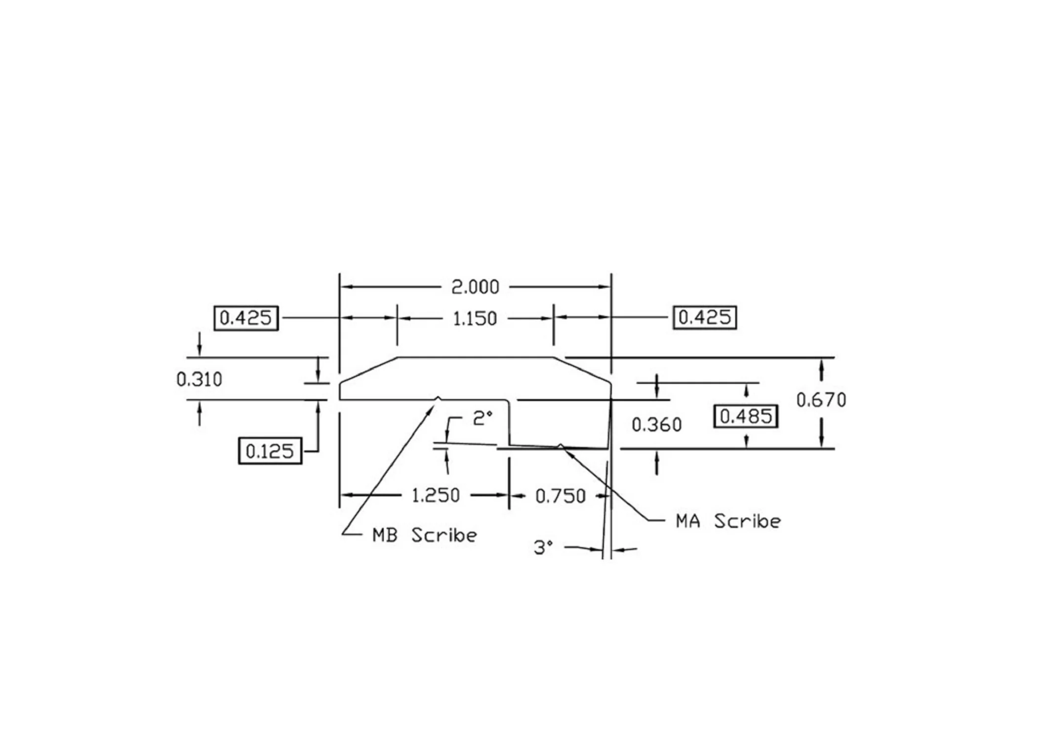 Prefinished Matte Brazilian Chestnut 2 in. Wide x 6.5 ft. Length Threshold - Image 2