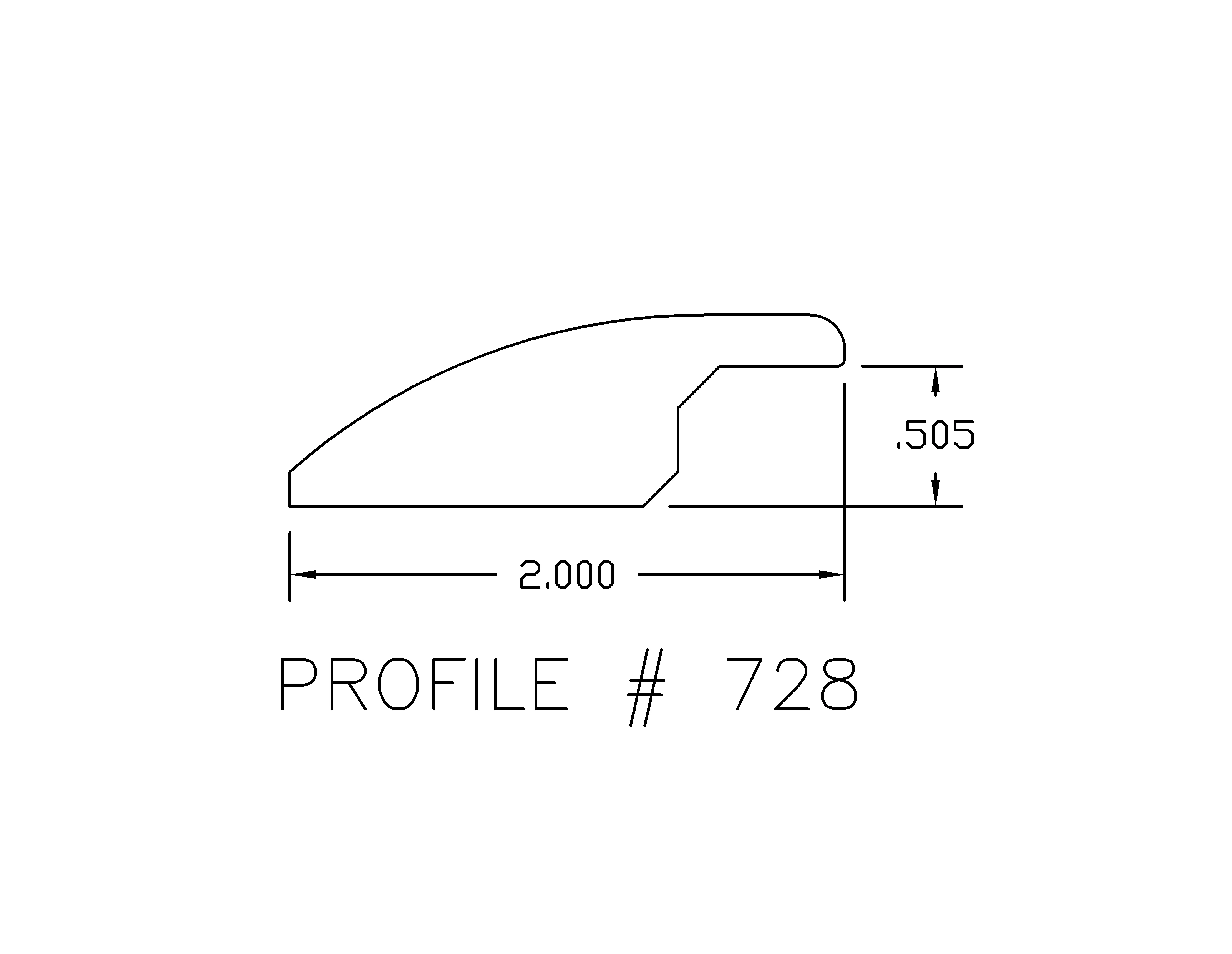 Prefinished Mesa Verde Bamboo 1/2 in. Thick x 1.25 in. Wide x 72 in. Length Reducer - Image 2