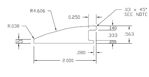 Prefinished Misty Brazilian Oak Hardwood 9/16 in. Thick x 2 in. Wide x 78 in. Length Reducer - Image 2