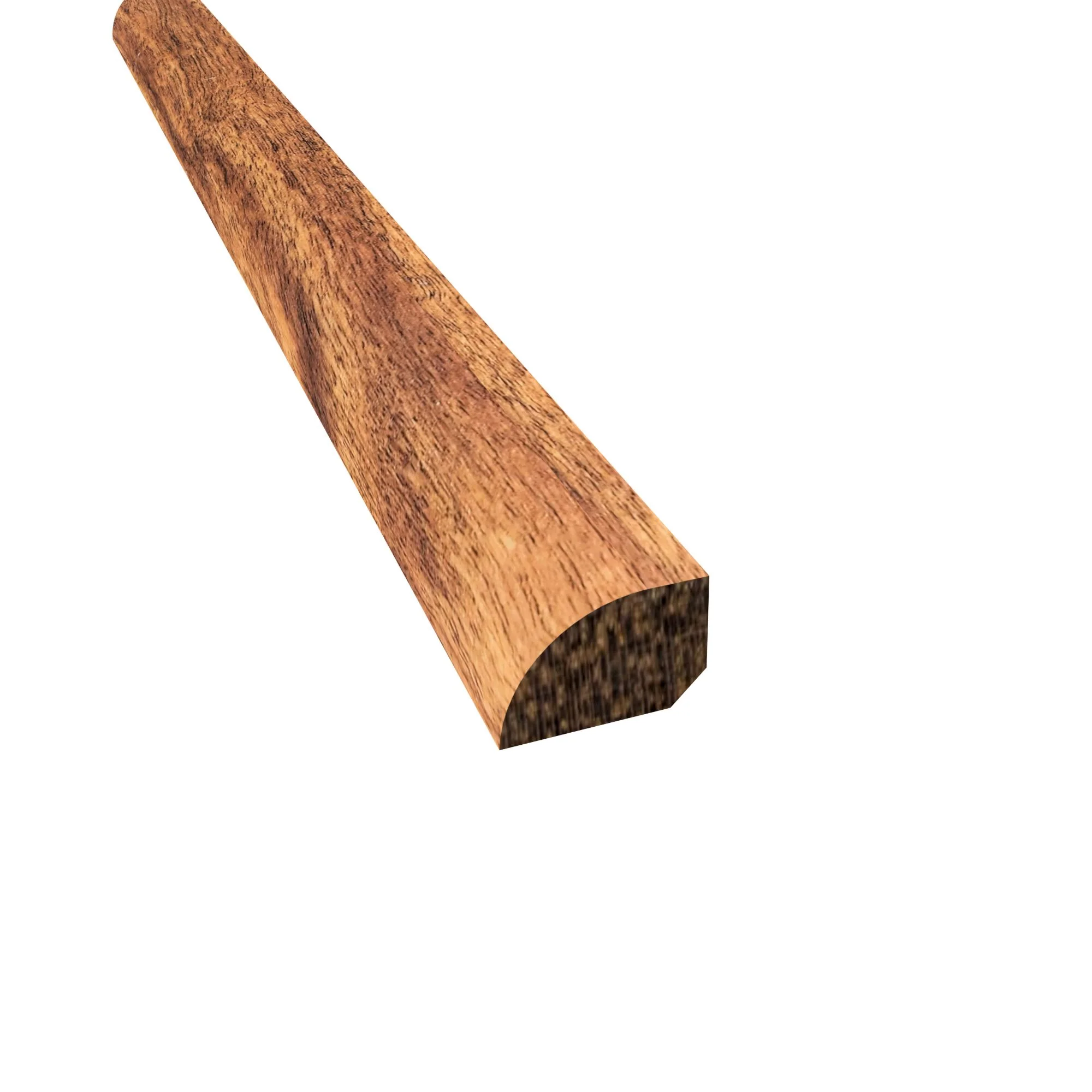 Prefinished Queensland Range Acacia Hardwood 1/2 in. Thick x 0.75 in. Wide x 78 in. Length Shoe Mold